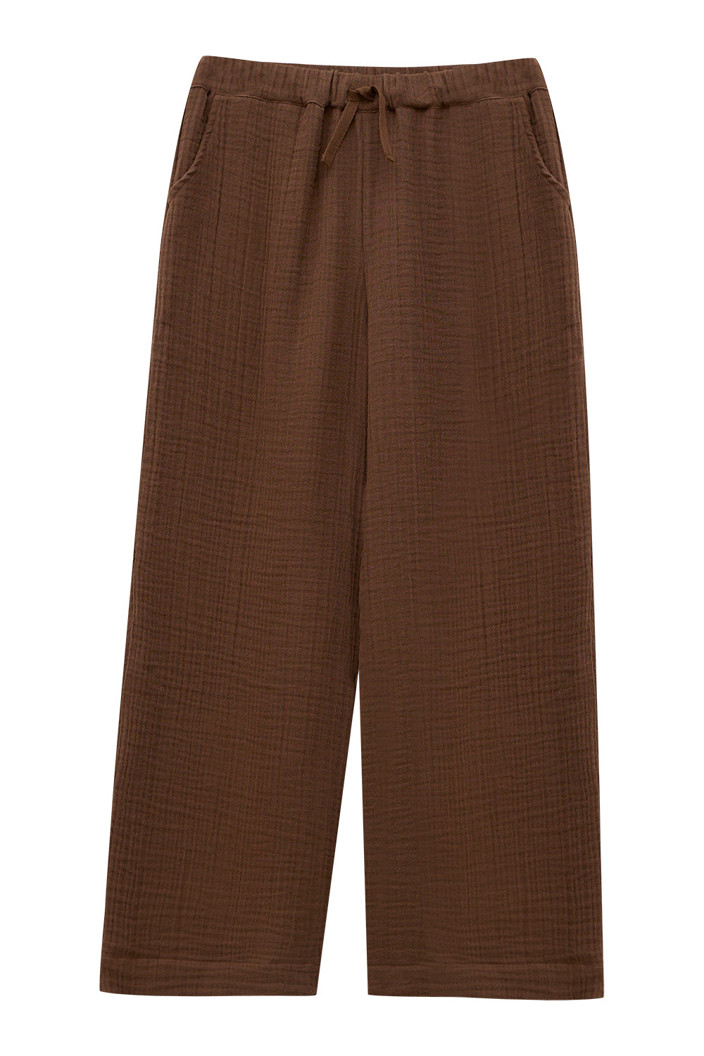 Organic Cotton Muslin Lounge Wear Set | Brown