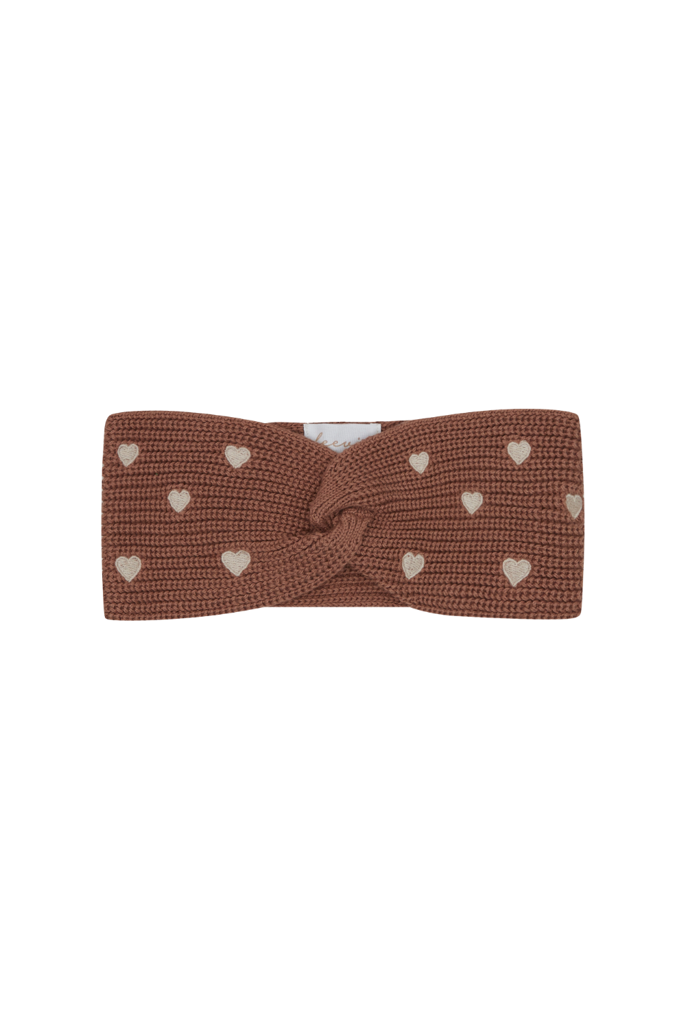 Chunky Knit Headband 'Hearts'