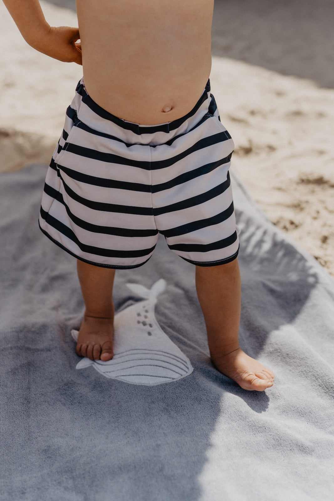 Badeshorts 'white-navy'