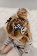 Haarspangen 'large bows navy'