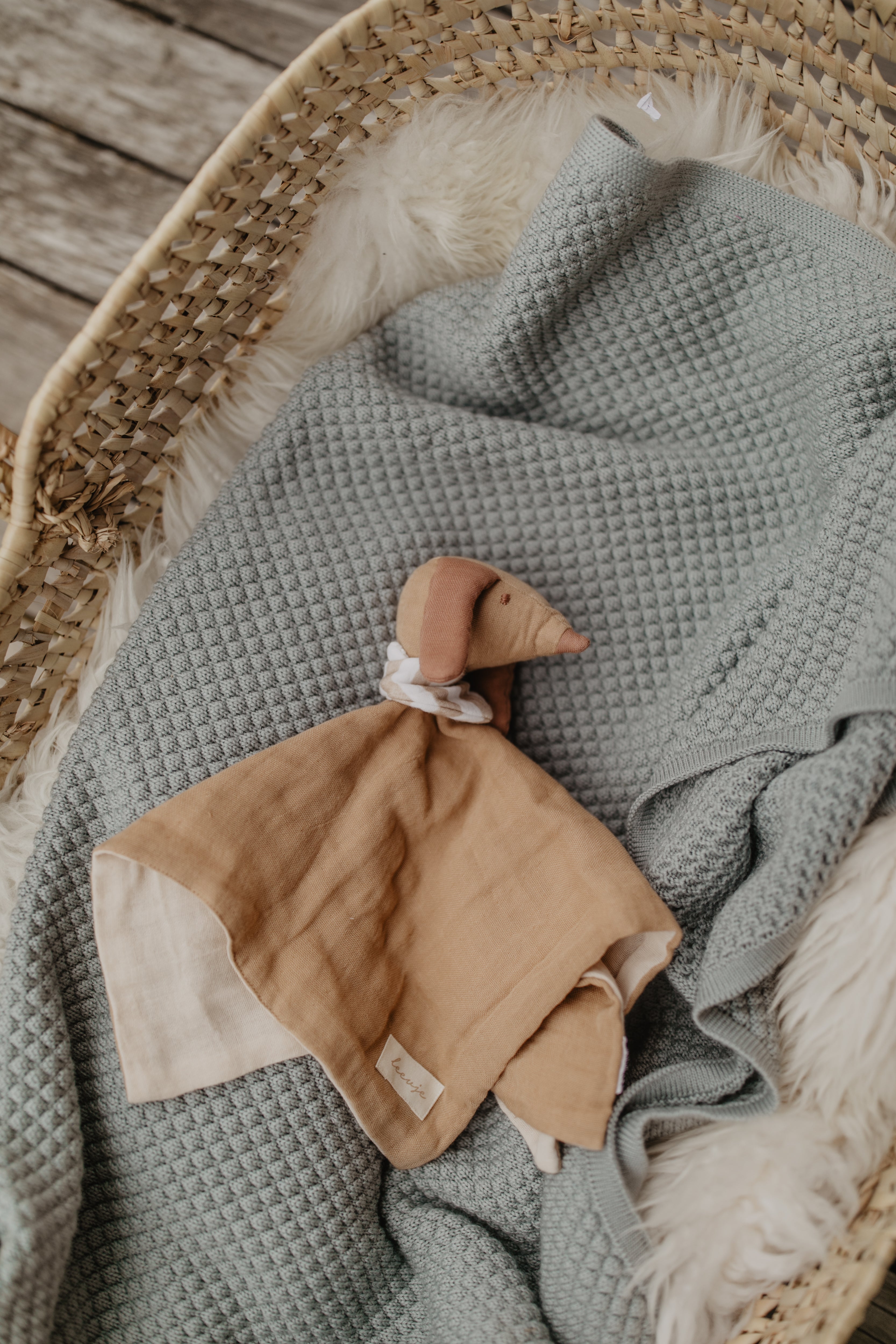 Muslin Cuddle Cloth 'Little Dog'