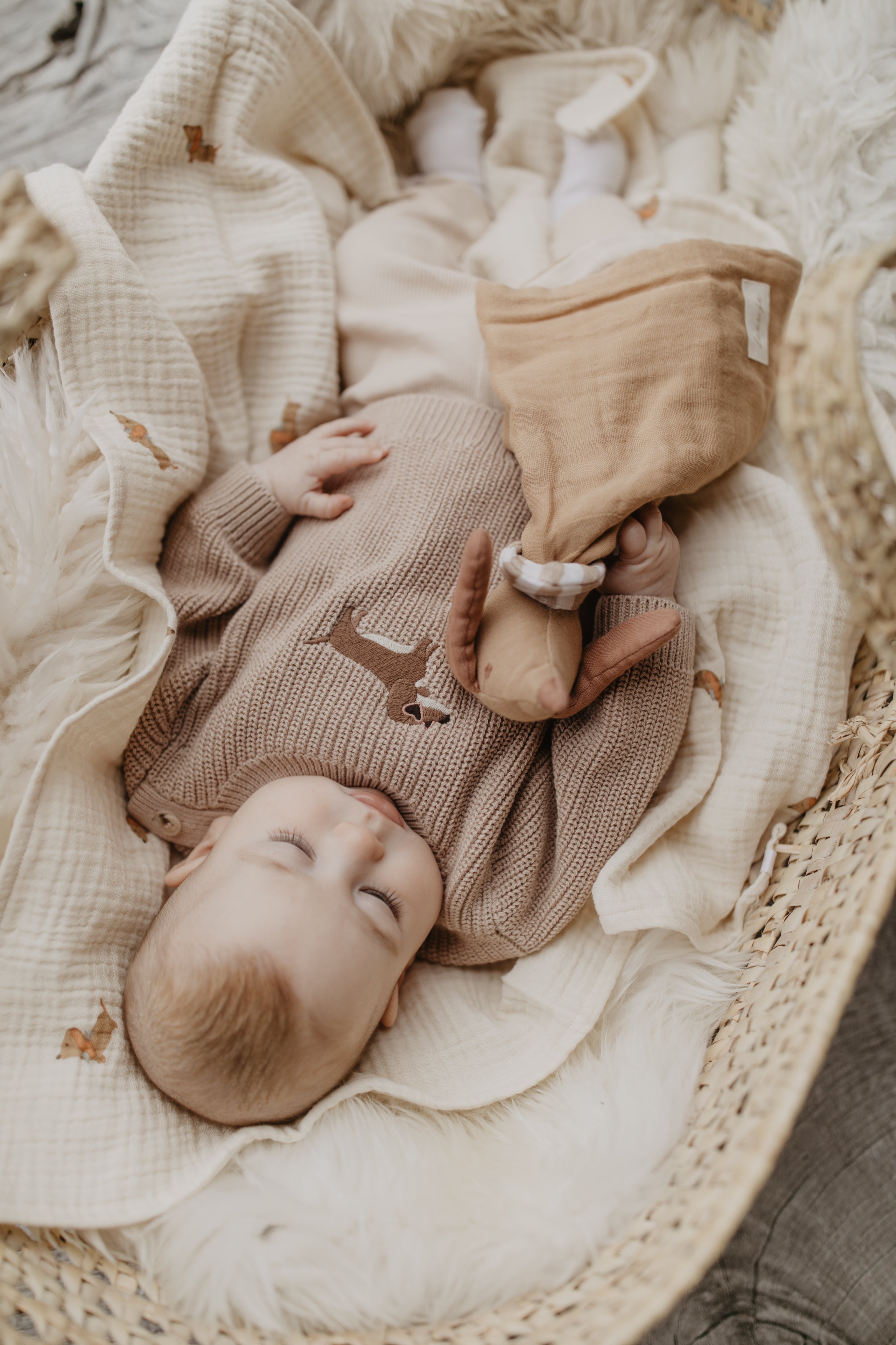 Muslin Cuddle Cloth 'Little Dog'