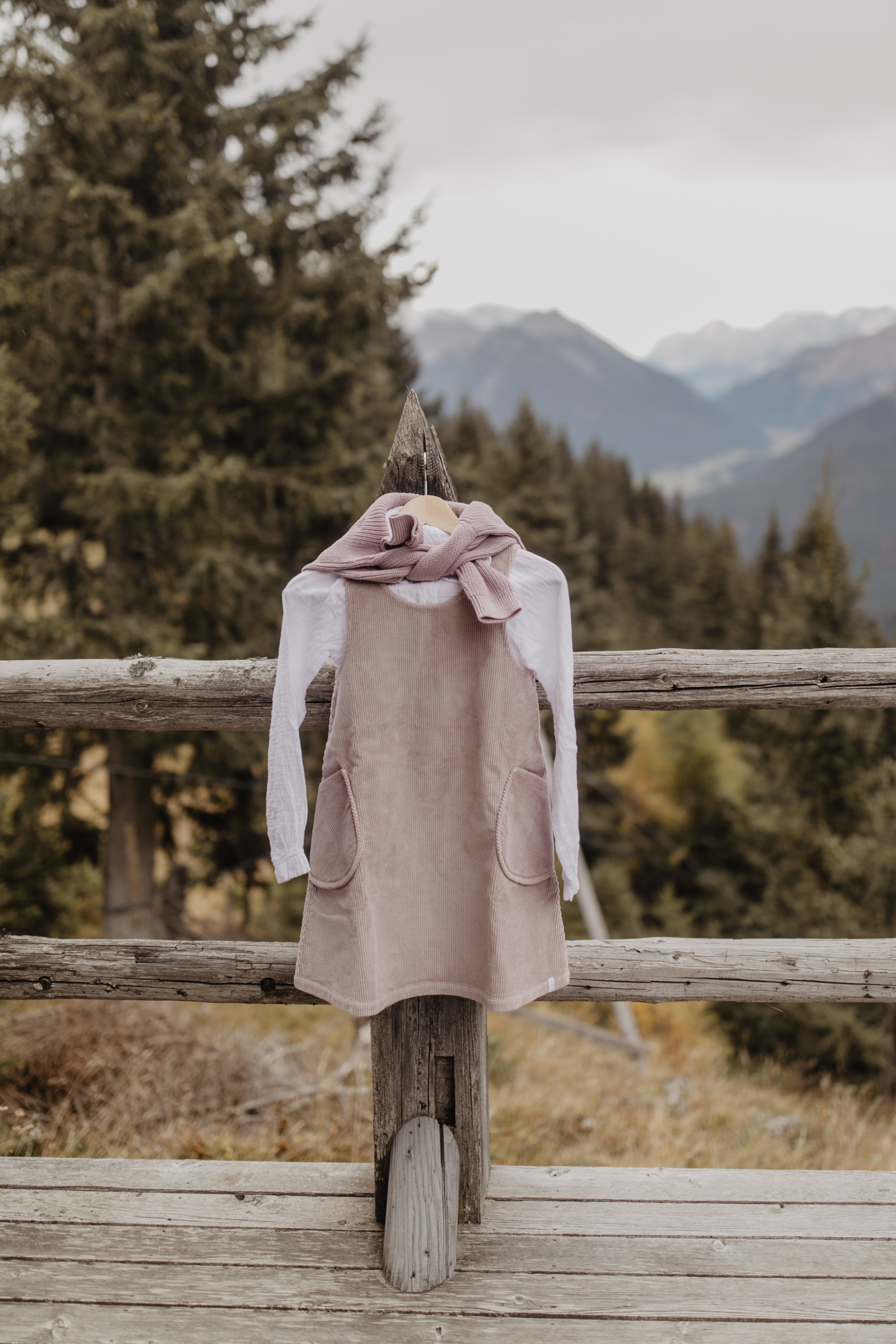Corduroy Dress with Pockets 'lilac'