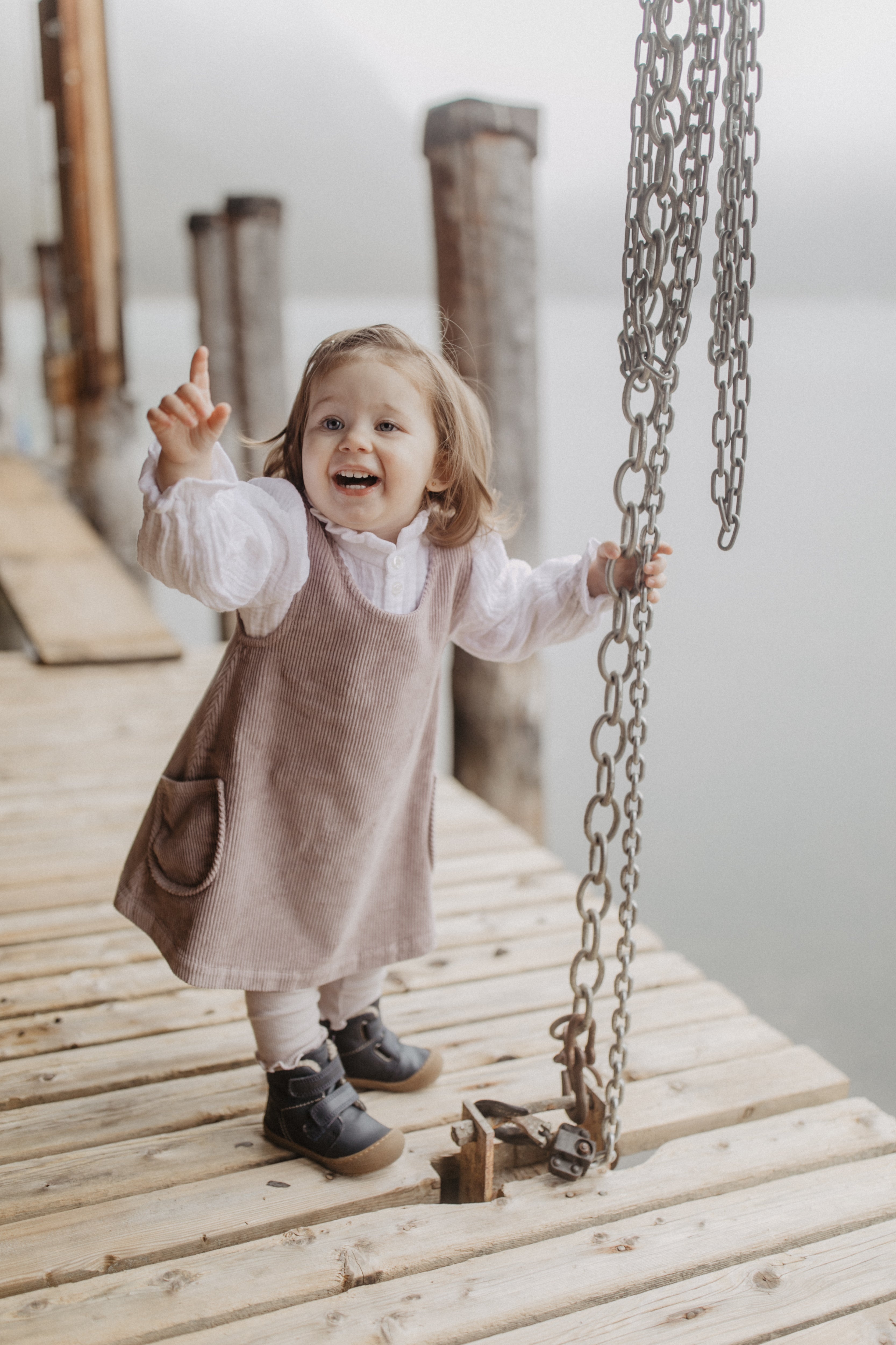 Corduroy Dress with Pockets 'lilac'