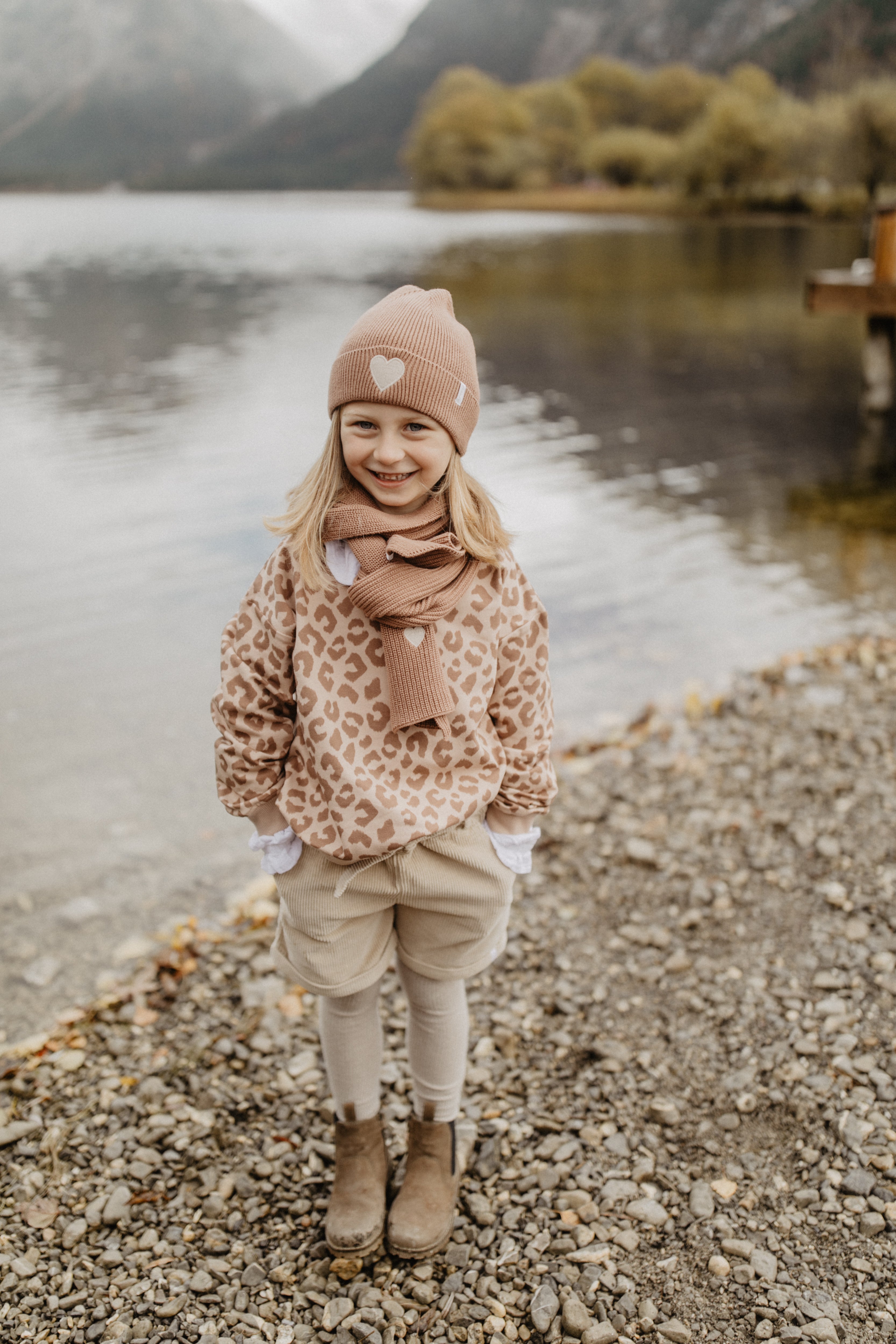 Brown Leopard Print Sweater for Kids