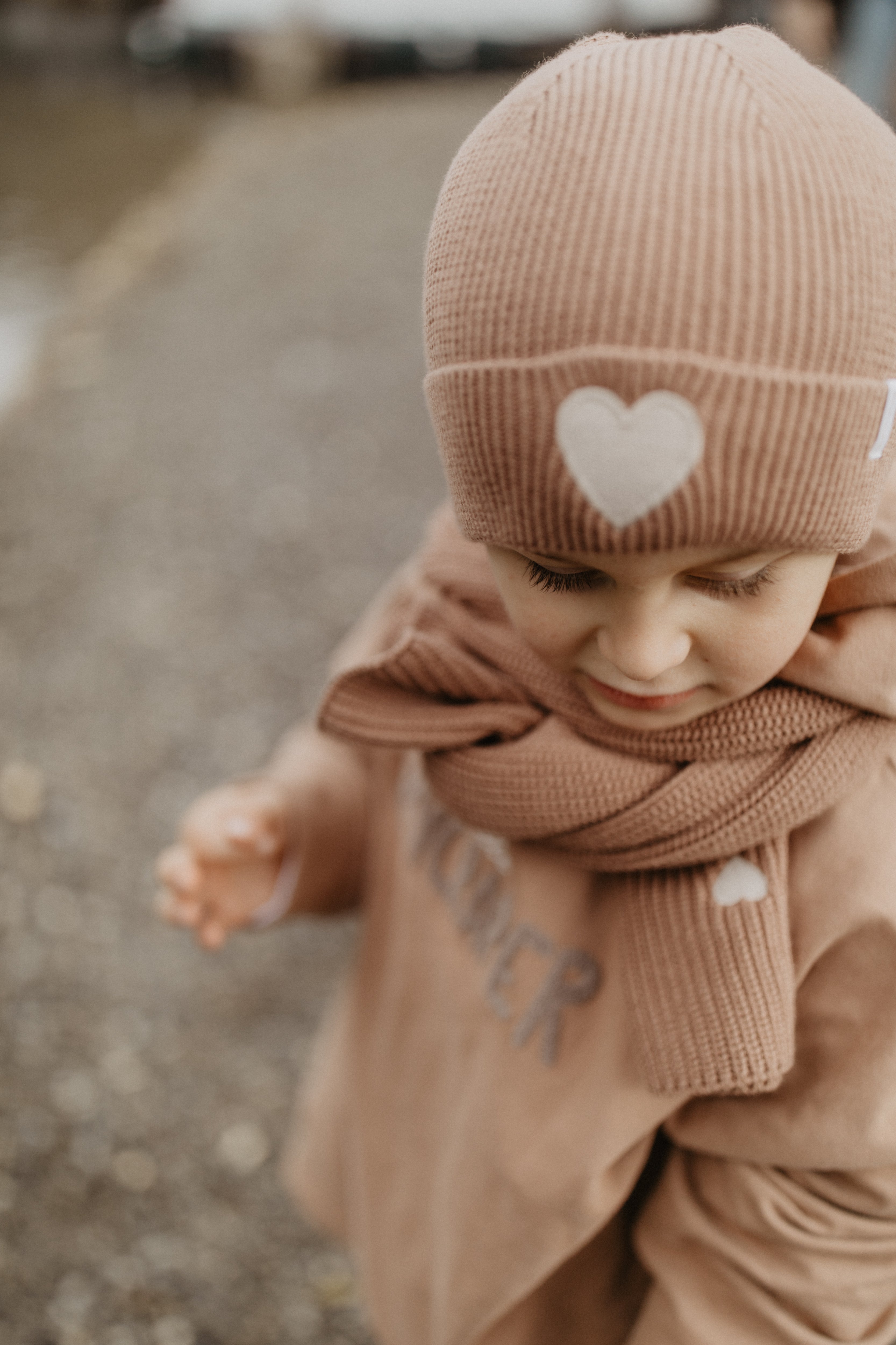 Chunky Knit Beanie 'Heart'