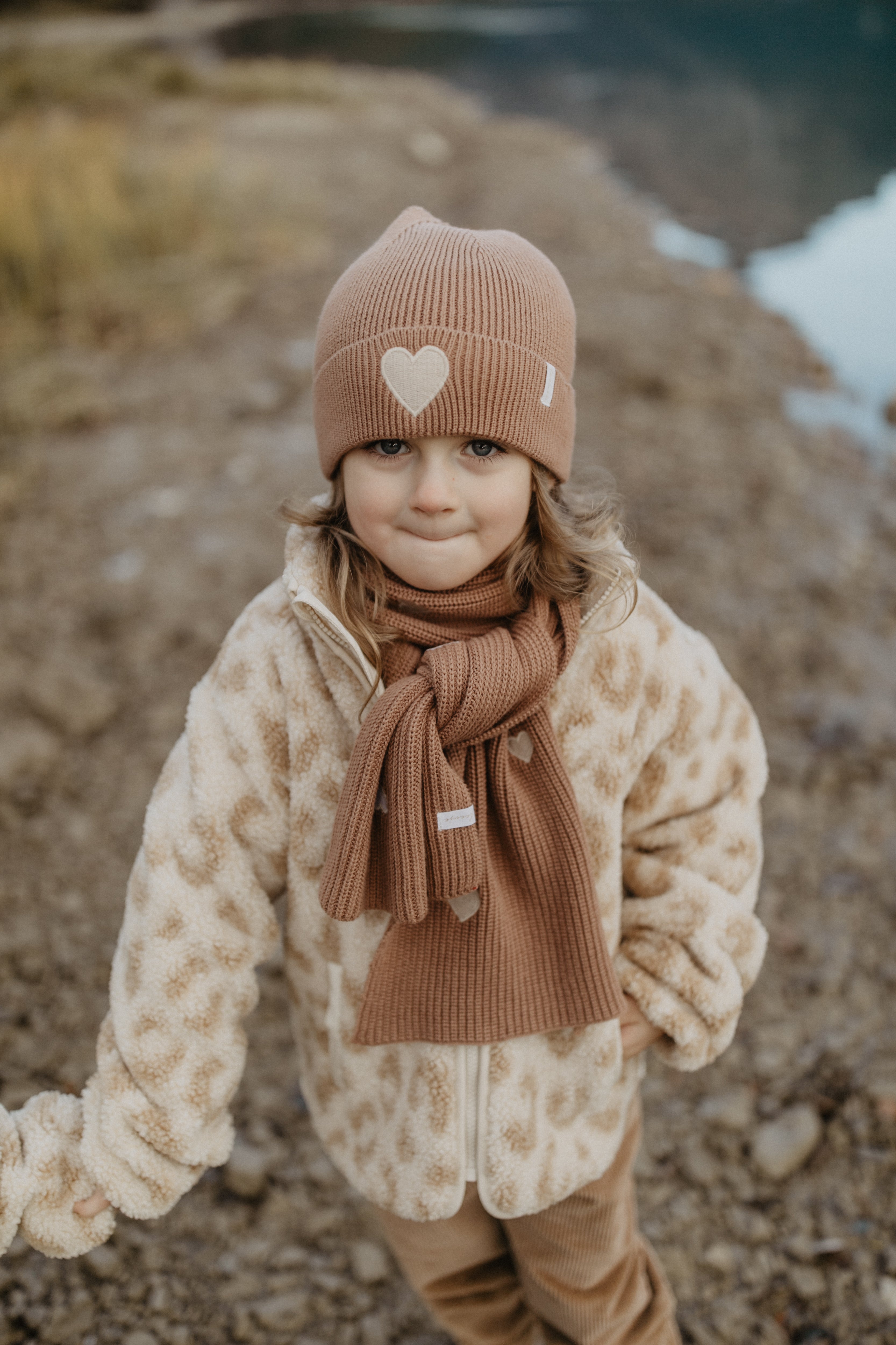 Chunky Knit Beanie 'Heart'