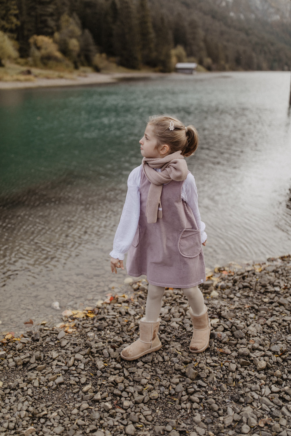 Corduroy Dress with Pockets 'lilac'