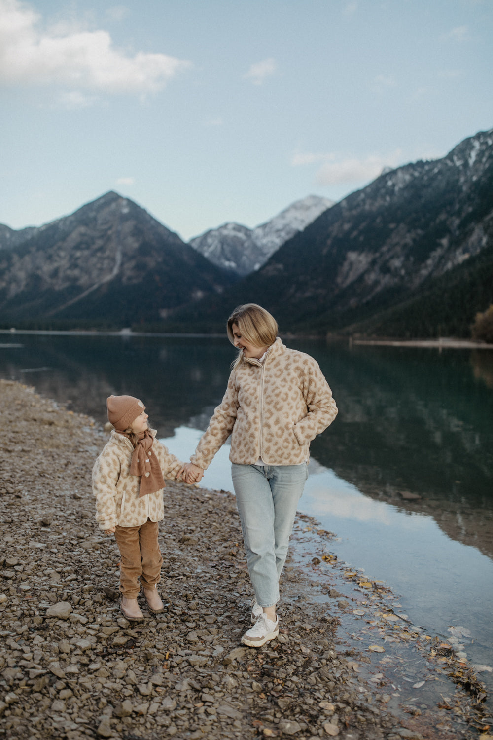 Mini-Me Leopard Print Teddy Jacket for Women