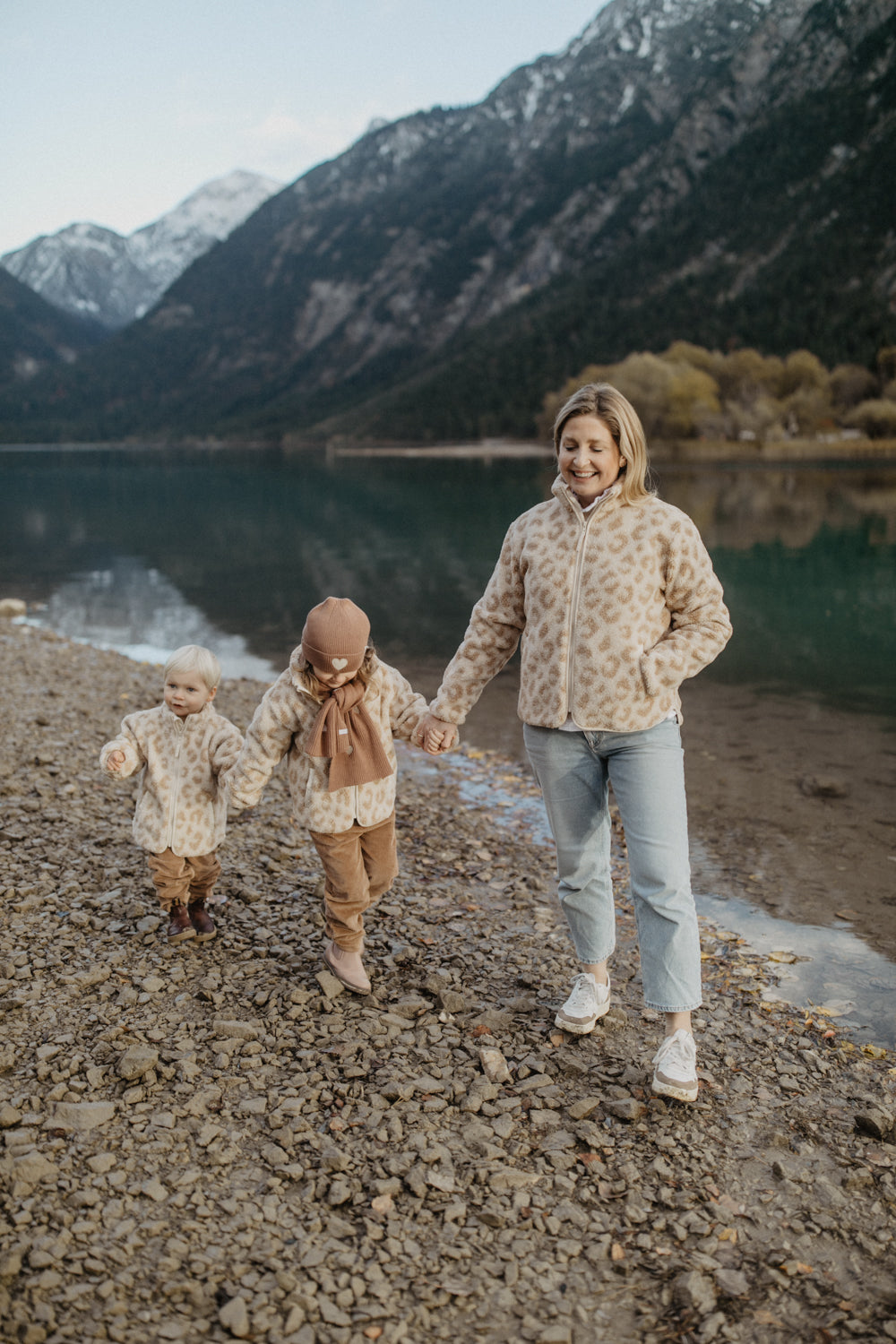 Mini-Me Leopard Print Teddy Jacket for Women