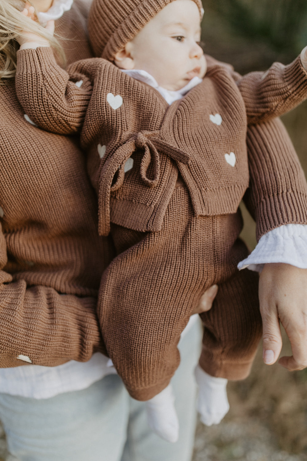 Baby-Strickhose 'pecan'
