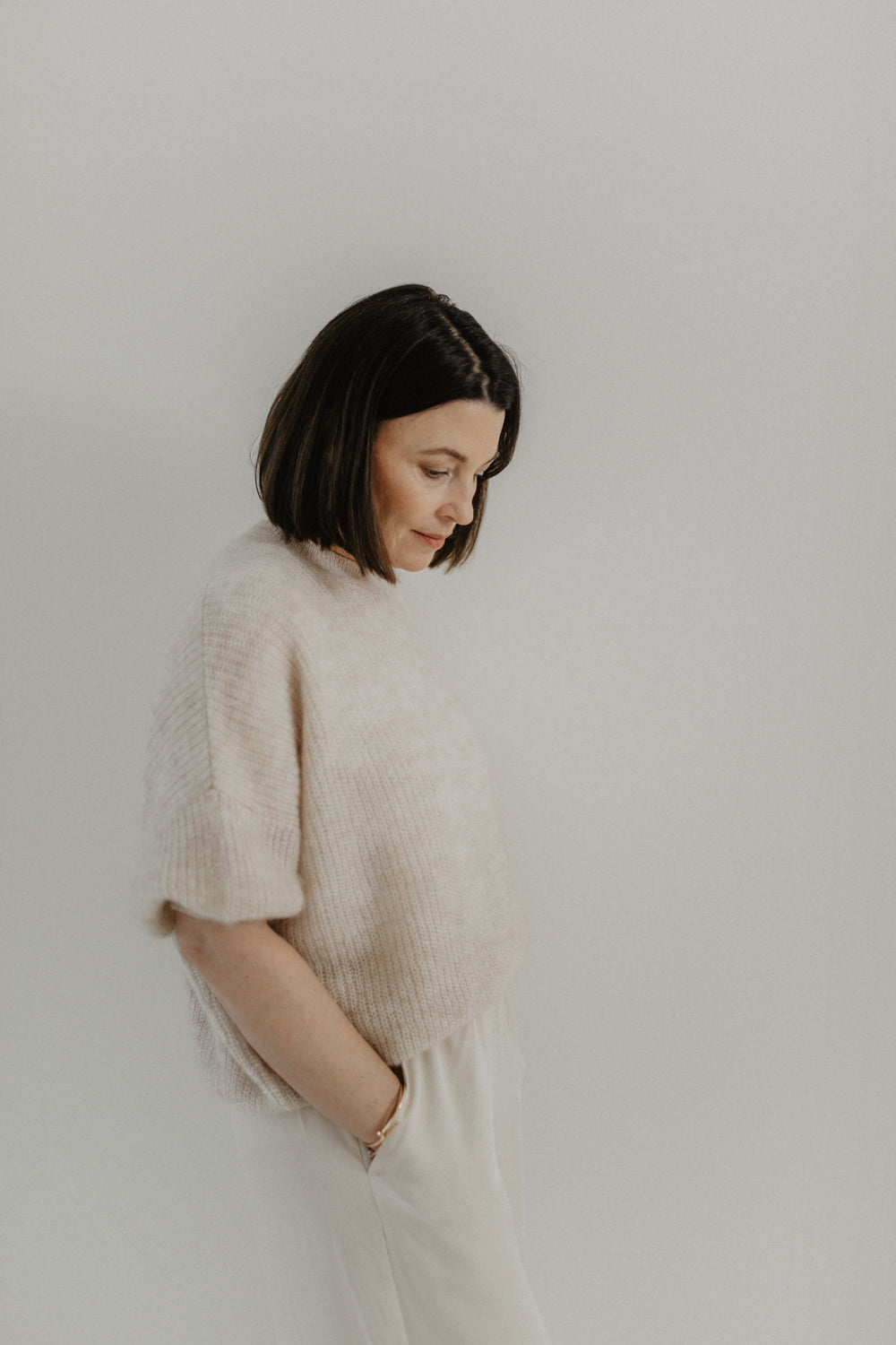 01.01.15 — The Oversized Knit Shirt / Light Brown