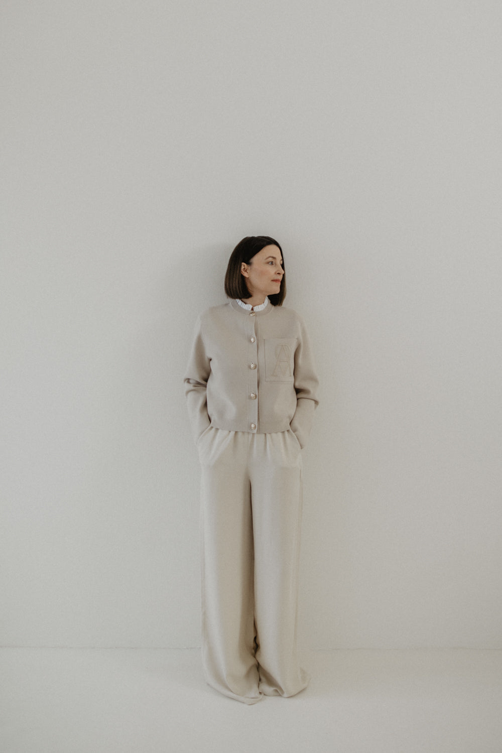 01.03.03 — The I AM Sign Cardigan / Sand