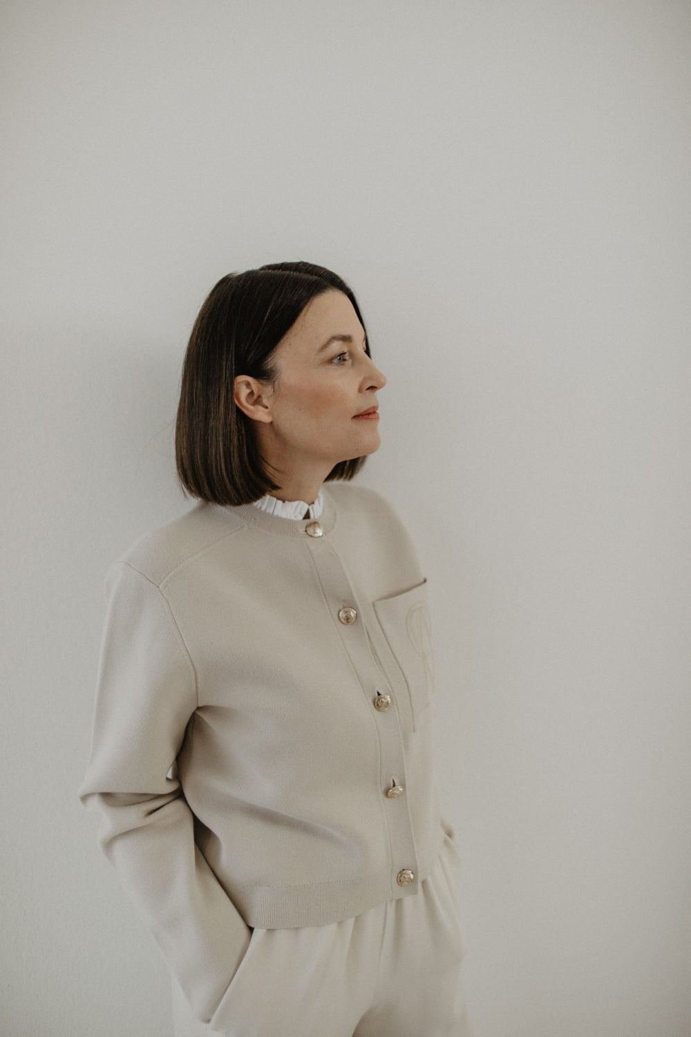 01.03.03 — The I AM Sign Cardigan / Sand