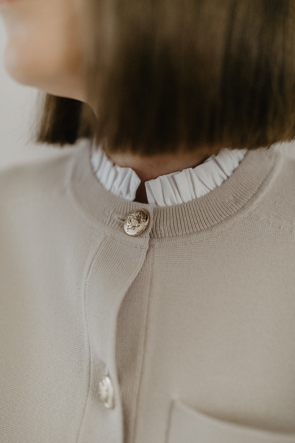 01.03.03 — The I AM Sign Cardigan / Sand