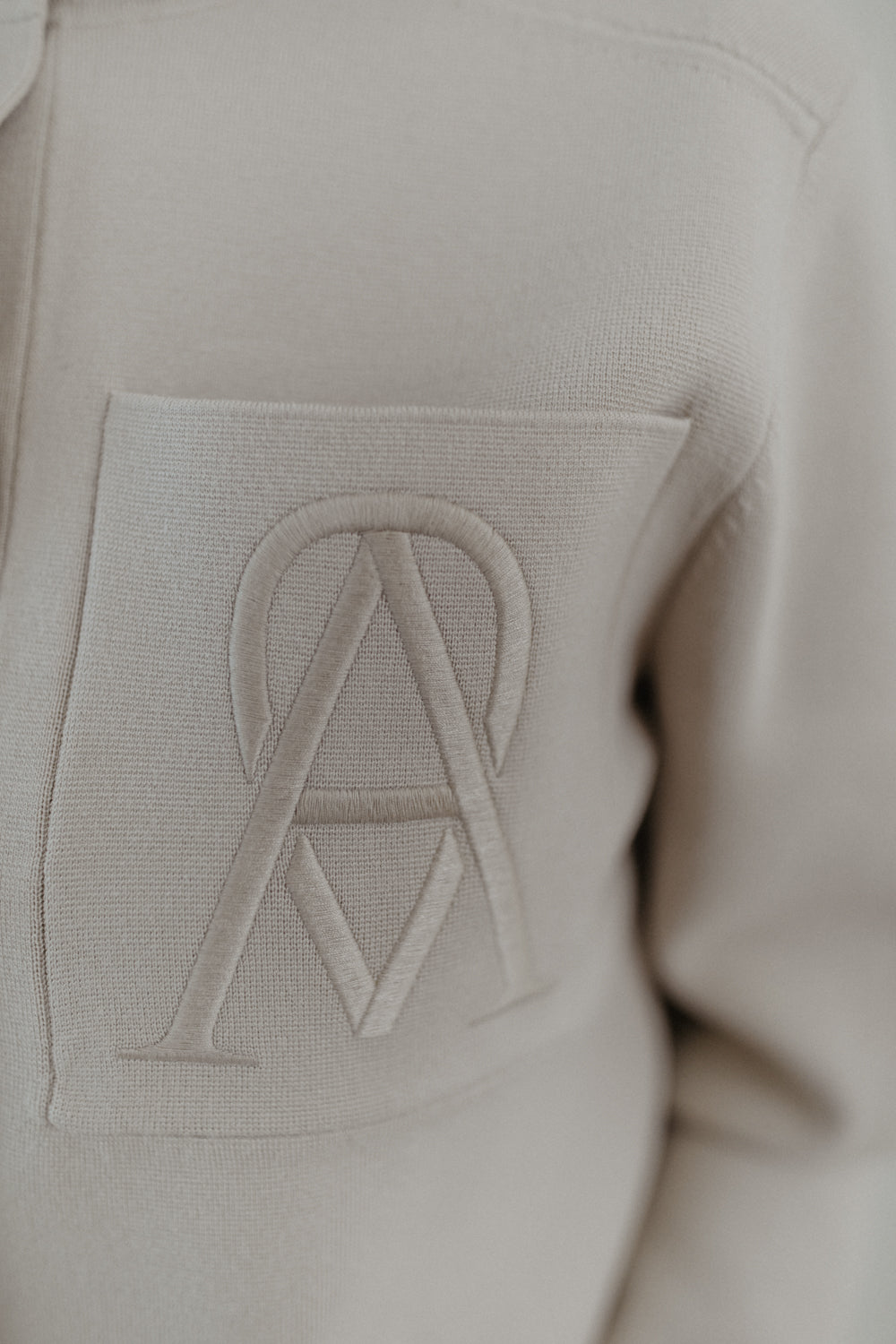 01.03.03 — The I AM Sign Cardigan / Sand