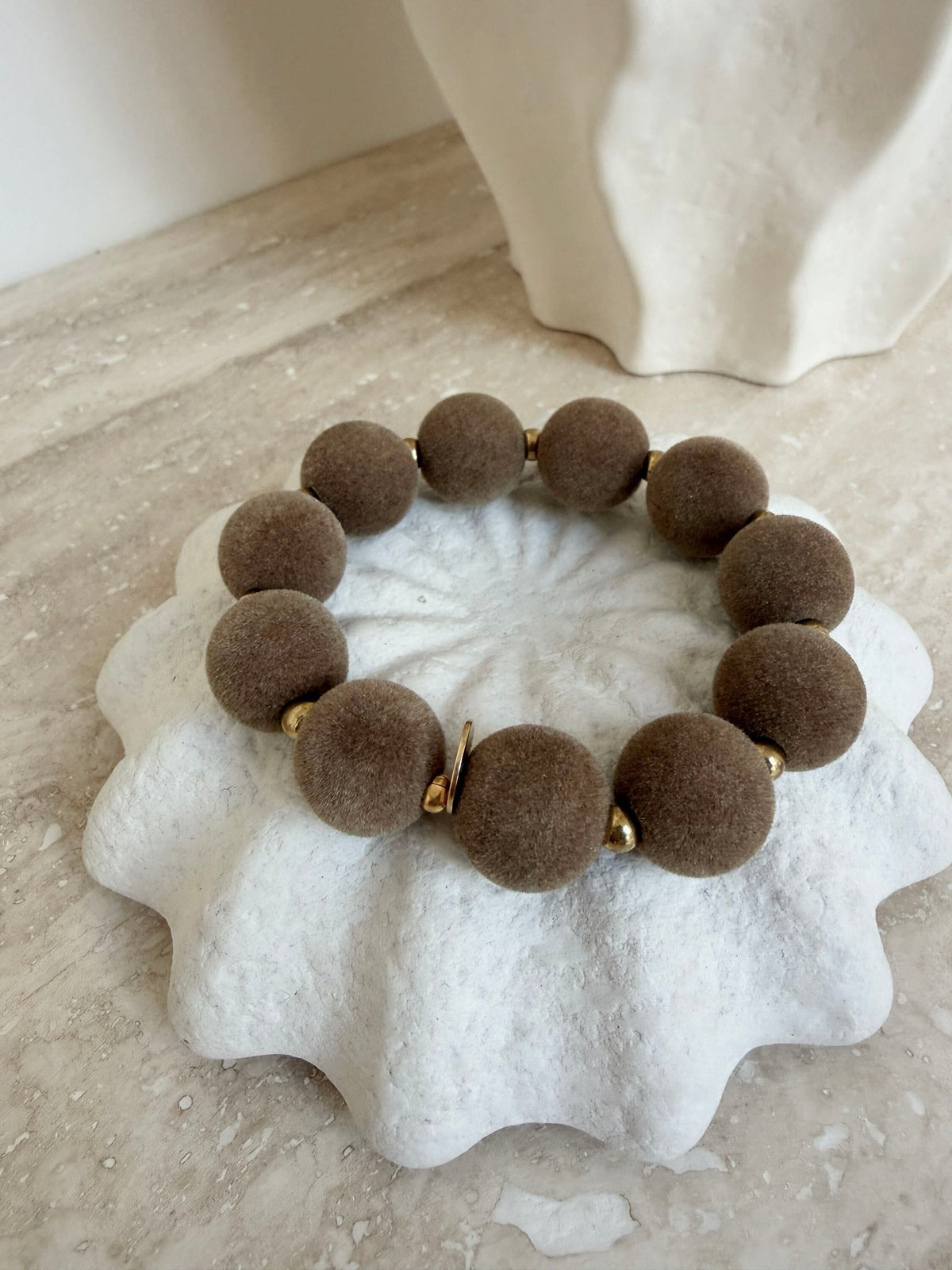 Bracelet | Taupe Velvet