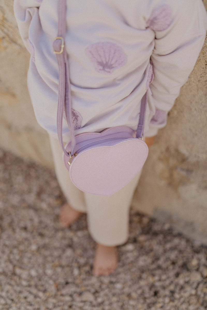 Children's handbag 'lilac heart'