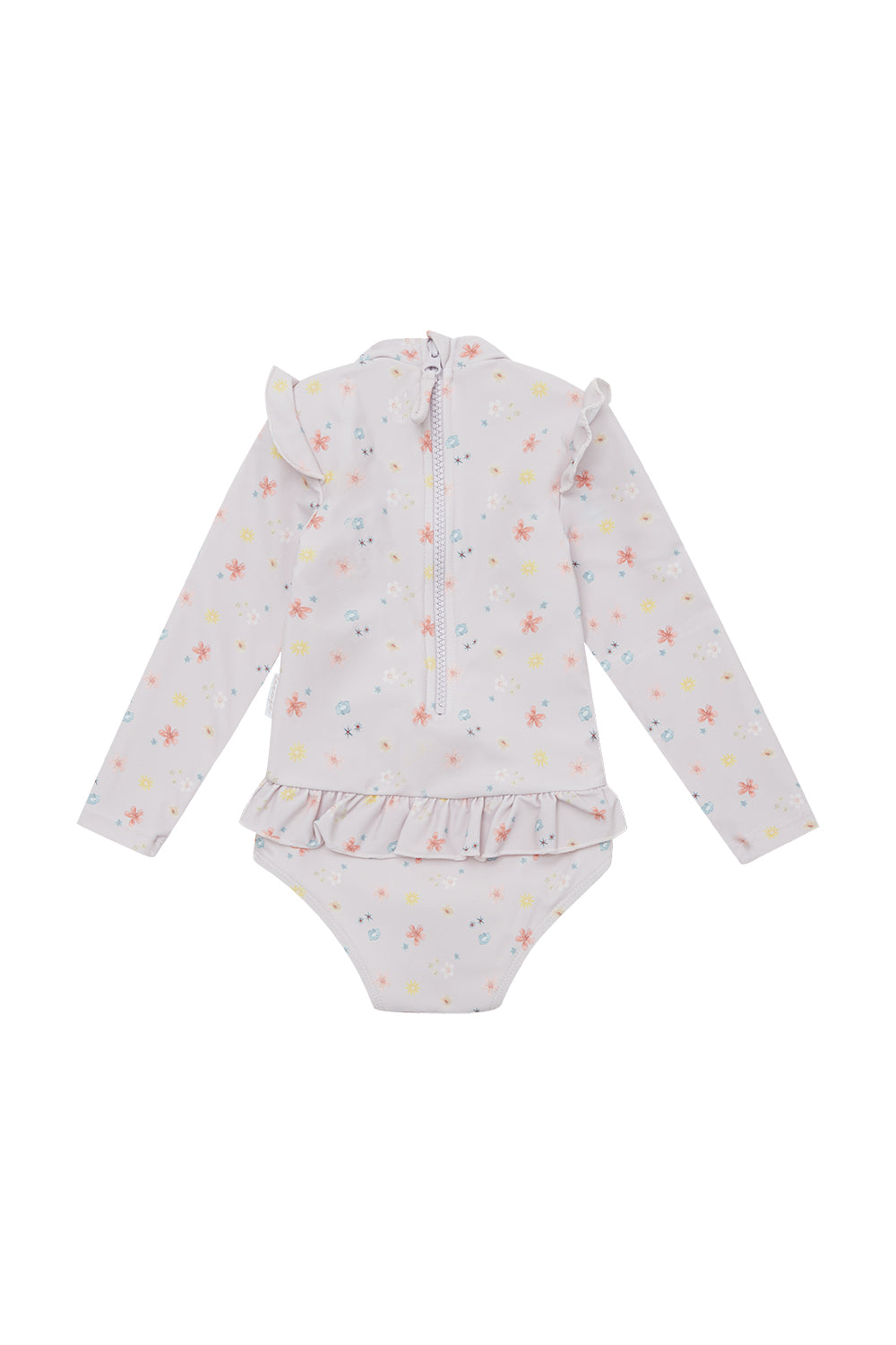 Long-Sleeved Swimsuit ‘Flowers’