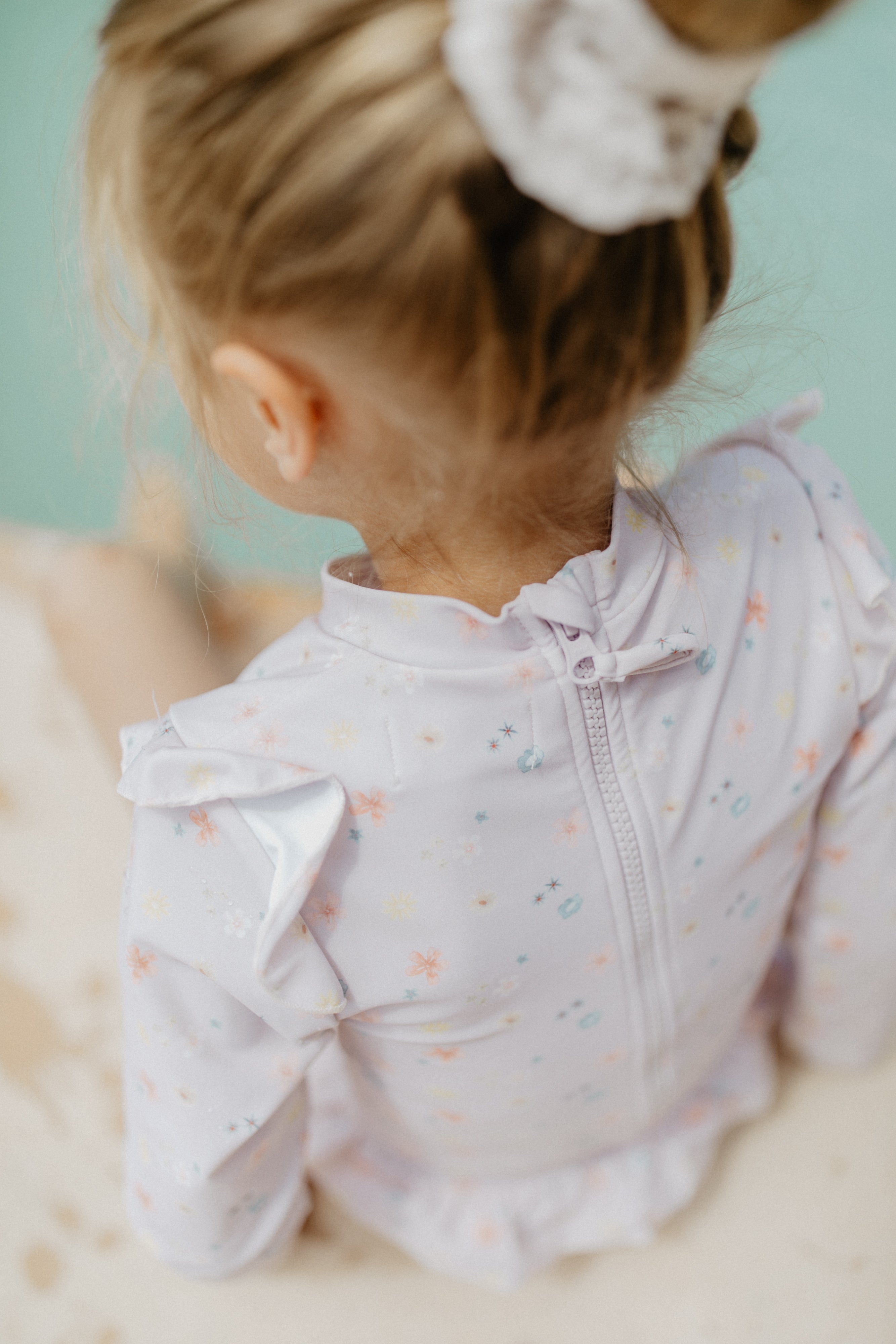 Long-Sleeved Swimsuit ‘Flowers’