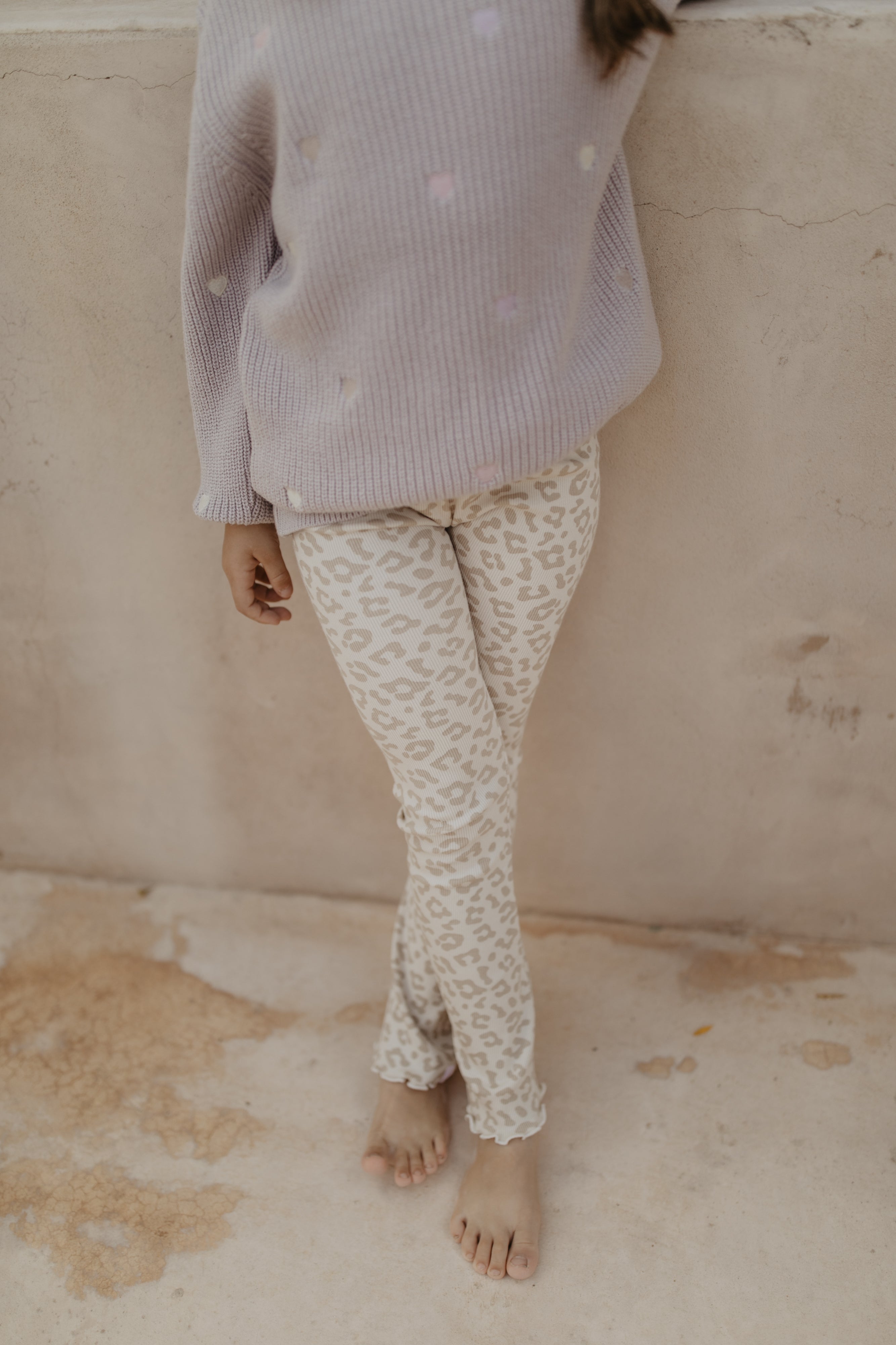 Chunky Knit Jumper with Heart Embroidery