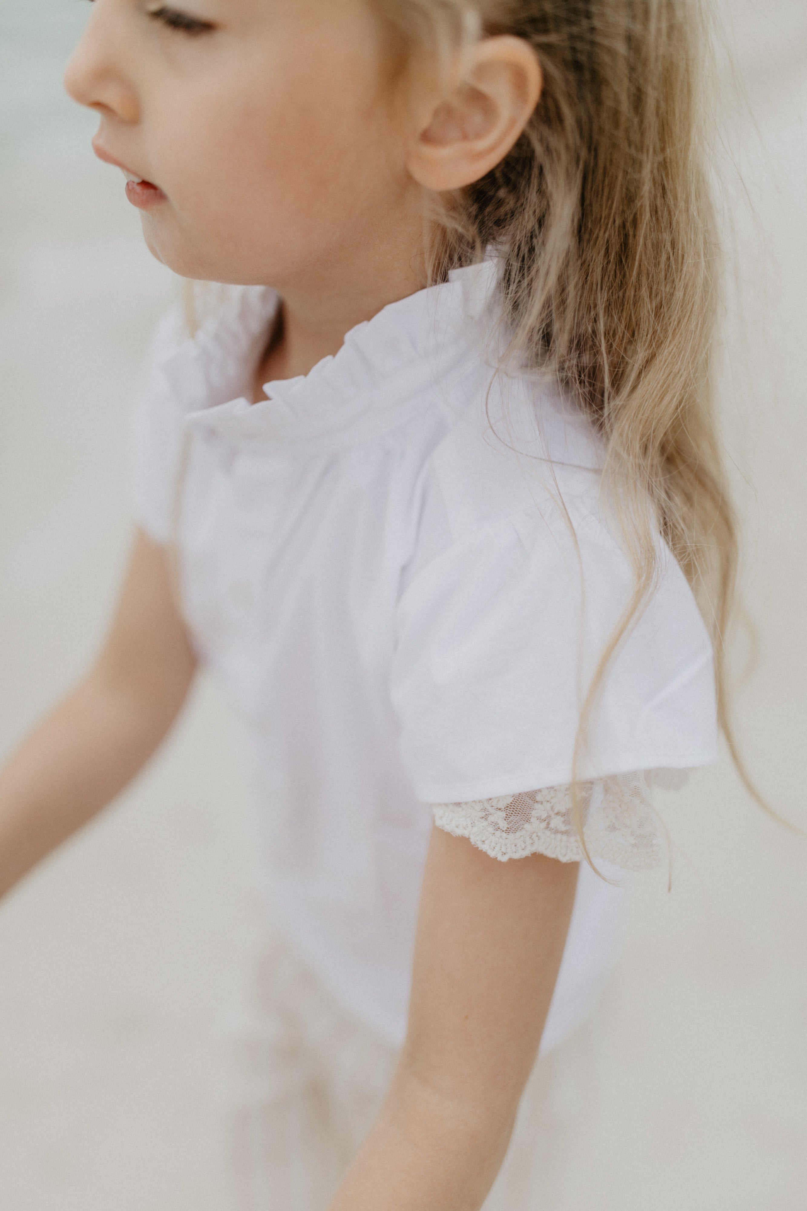 Short-Sleeved Blouse with Ruffles