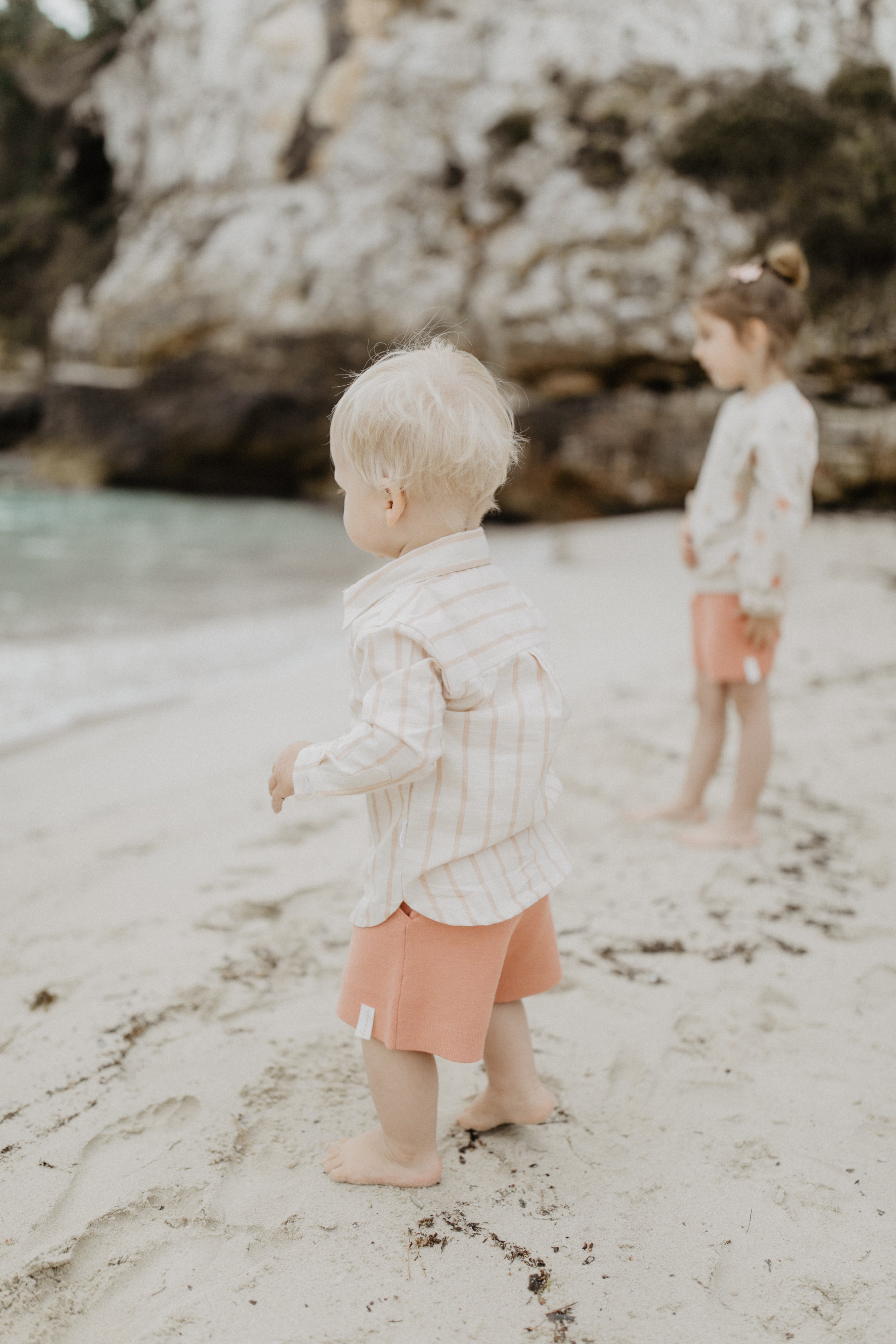 Shirt ‘Beige Stripes’ in Linen Optic
