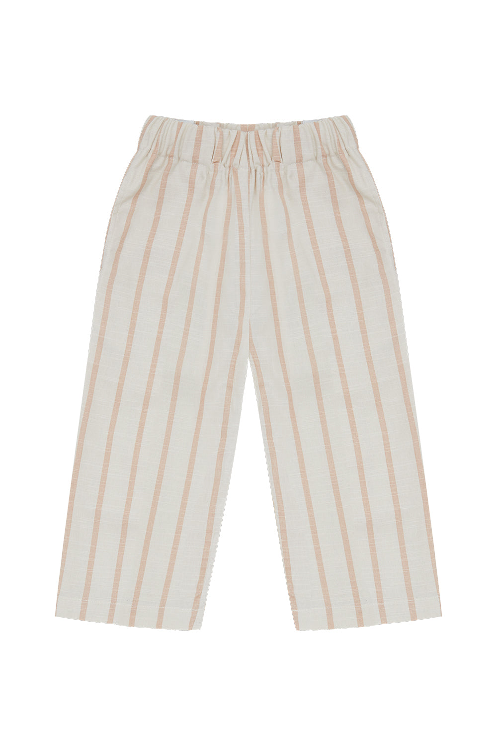 Trousers ‘Beige Stripes’ in Linen Optic