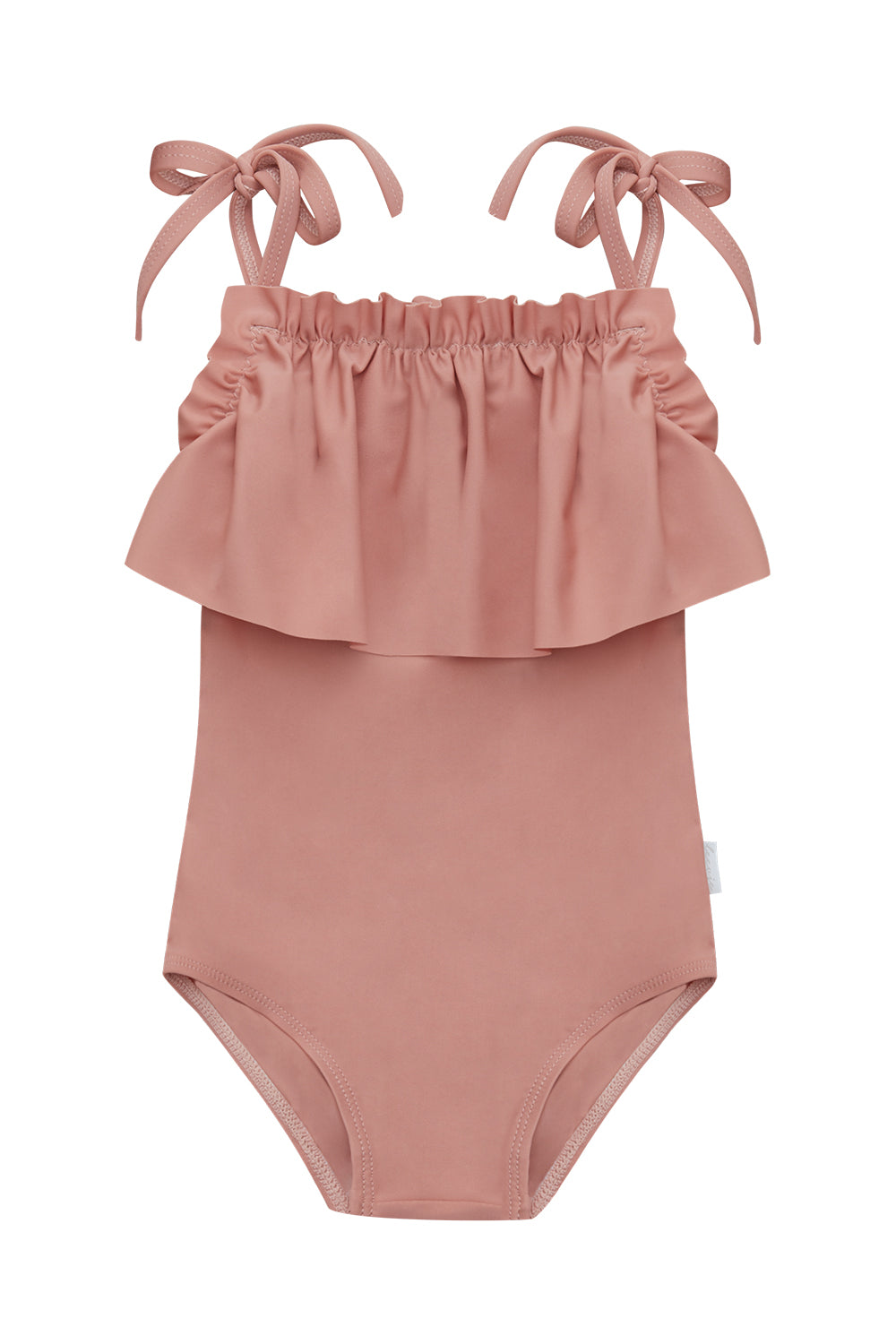 Frilled Swimsuit 'Terracotta'