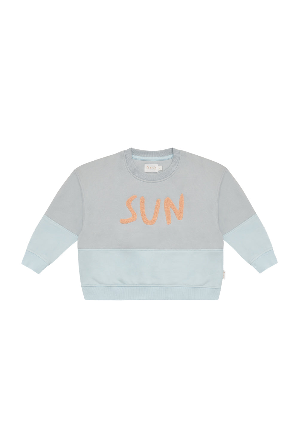 Unisex Oversized Sweatshirt ‘Sun’ in Clear Blue