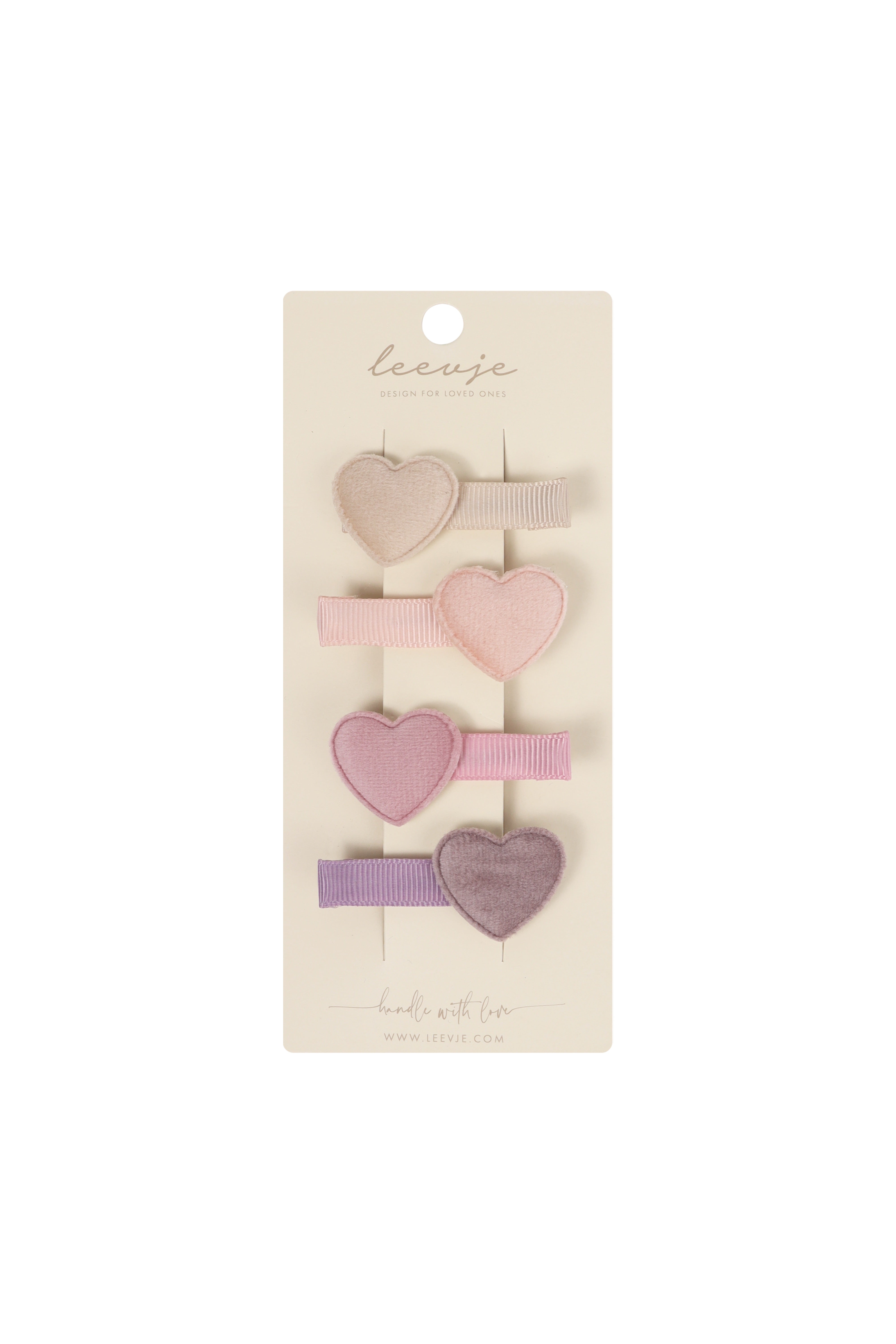 Hair Clips 'Velvet Hearts'