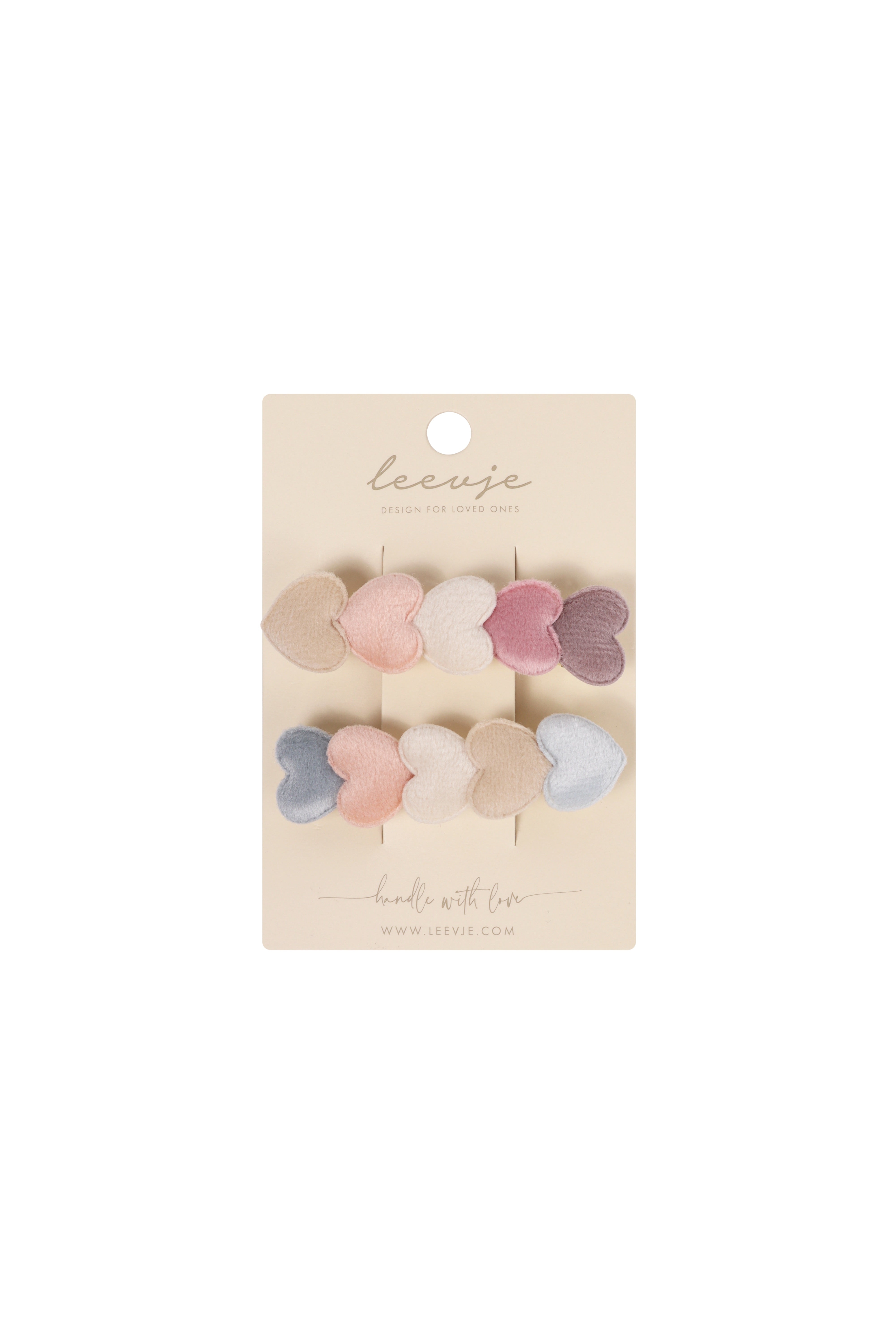 French Hair Clips 'Hearts'