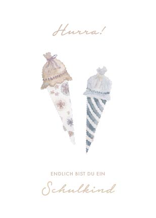 Postkarte 'Schulkind'