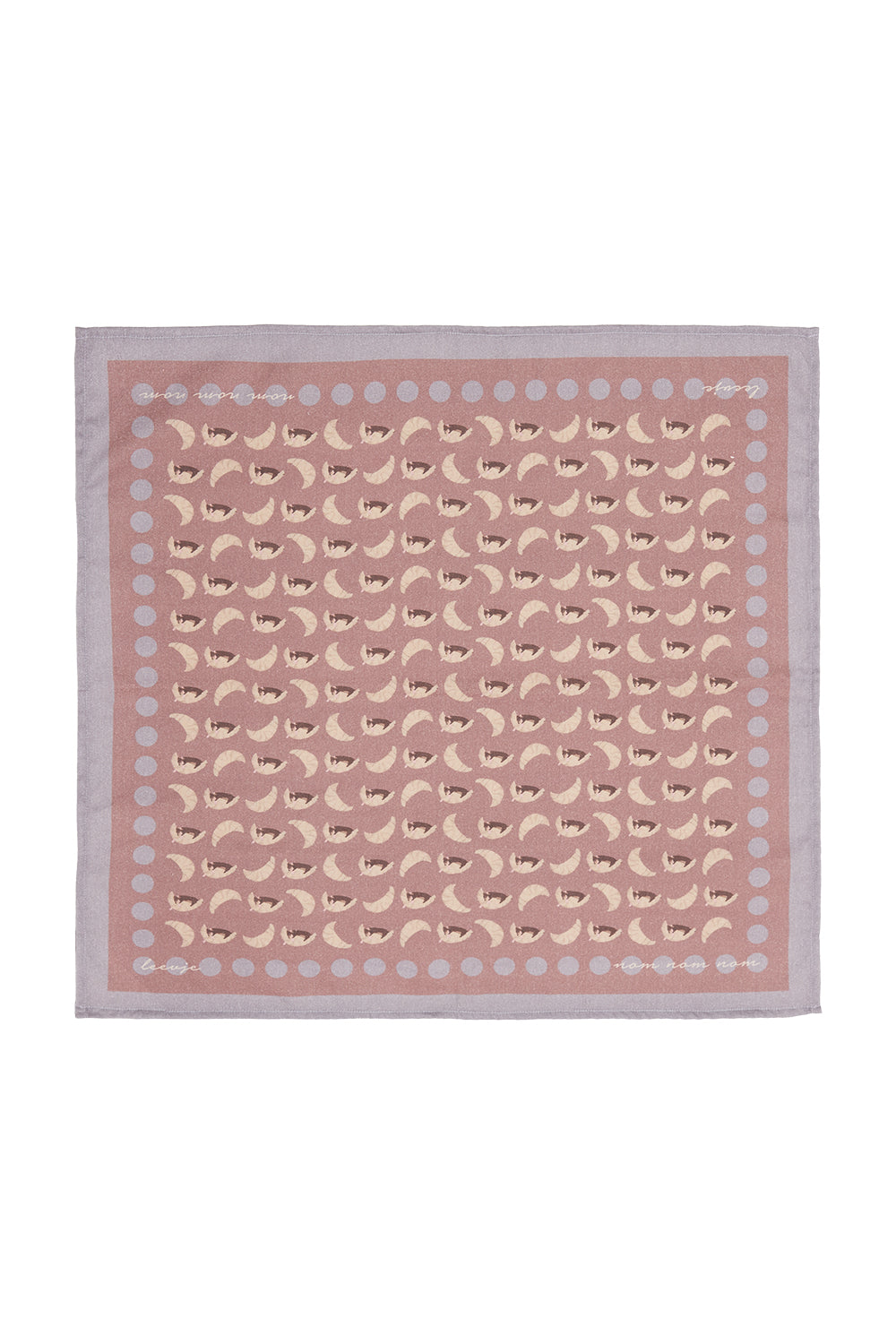 Square Scarf 'Croissant Dog'