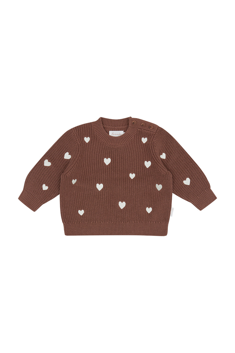 Mini-Me Chunky Knit Jumper 'Hearts' Kids