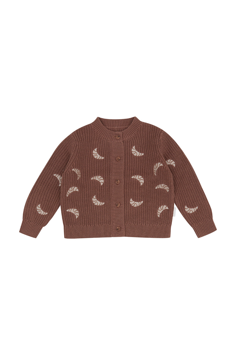 Chunky Knit Cardigan 'Croissants'