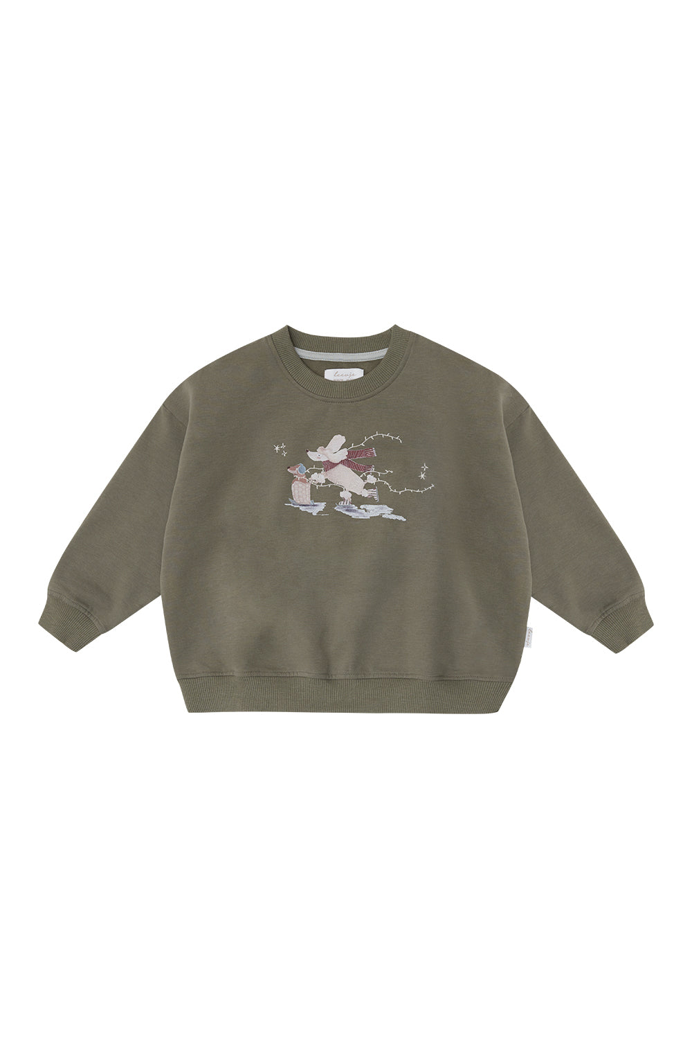 Oversized Sweatshirt 'Skating dog'
