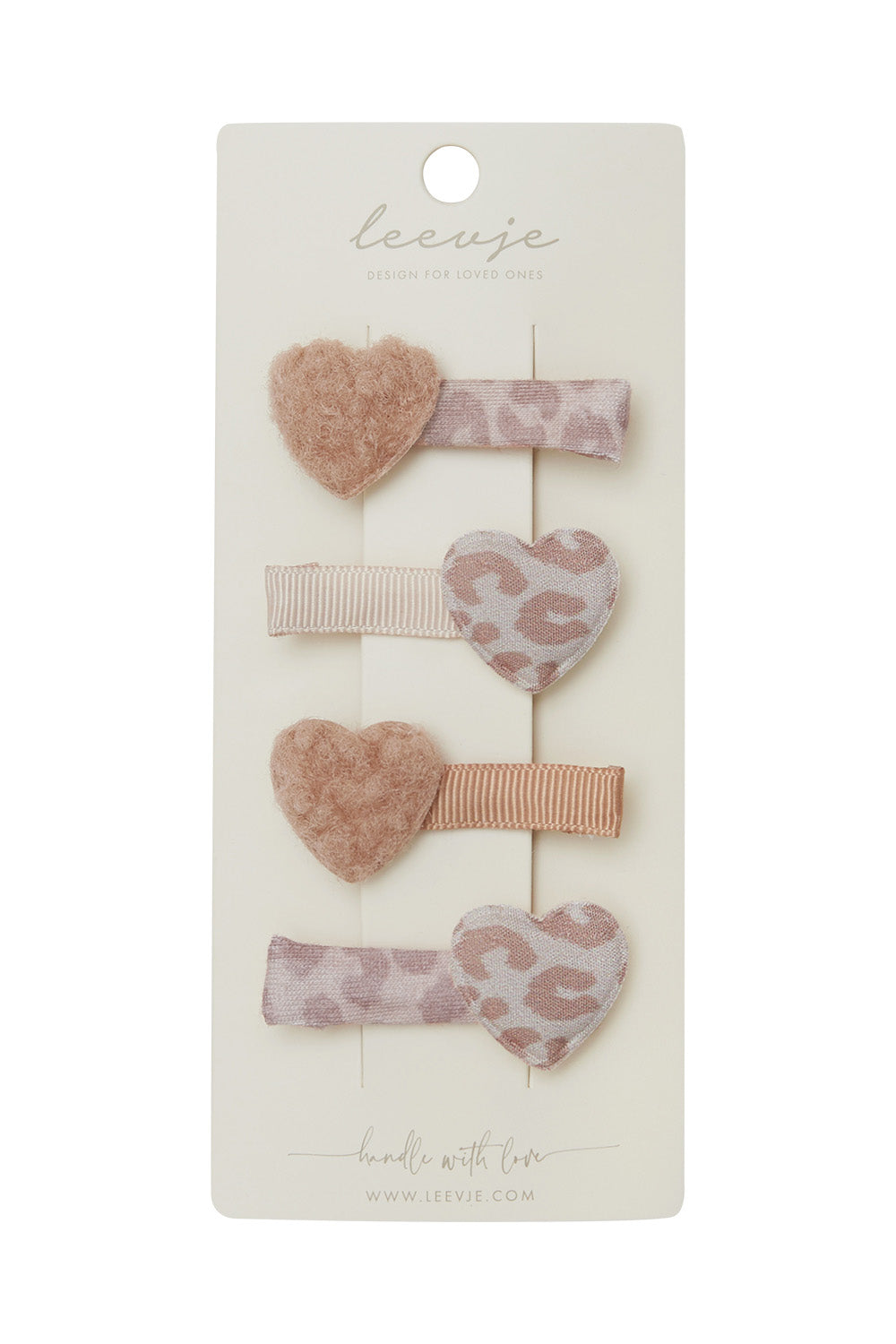 Hair Clips 'Leo Hearts'