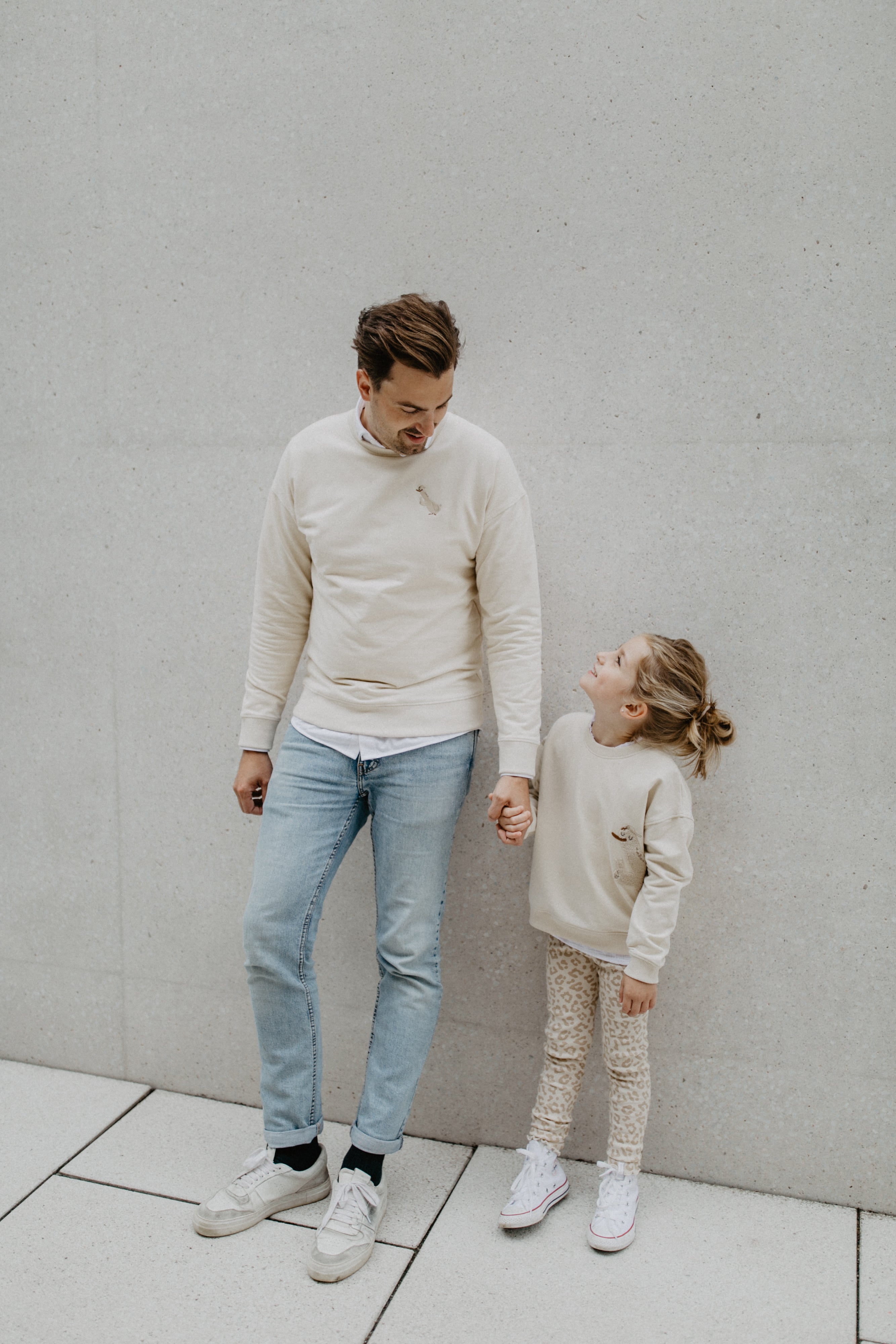 leevje X halfbird: Mini-Me sweatshirt 'Peace-Möwe' for men