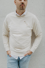 leevje X halfbird: Mini-Me Sweatshirt 'Peace-Möwe' für Herren