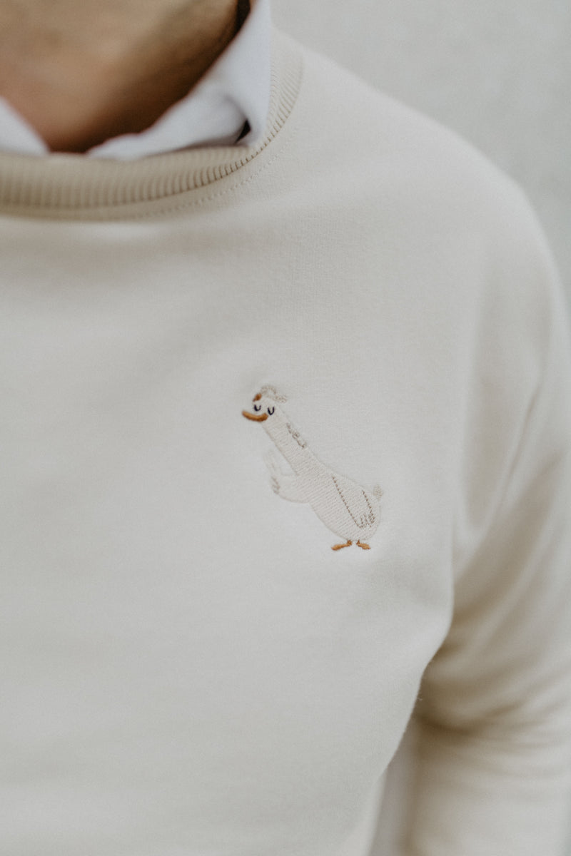 leevje X halfbird: Mini-Me Sweatshirt 'Peace-Möwe' für Herren