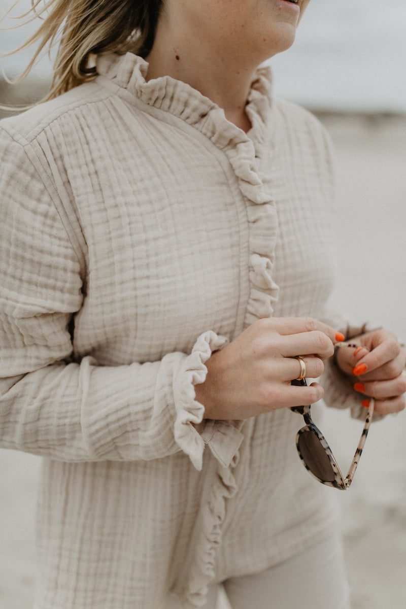 Mini-Me Musselinbluse 'cappuccino' für Frauen