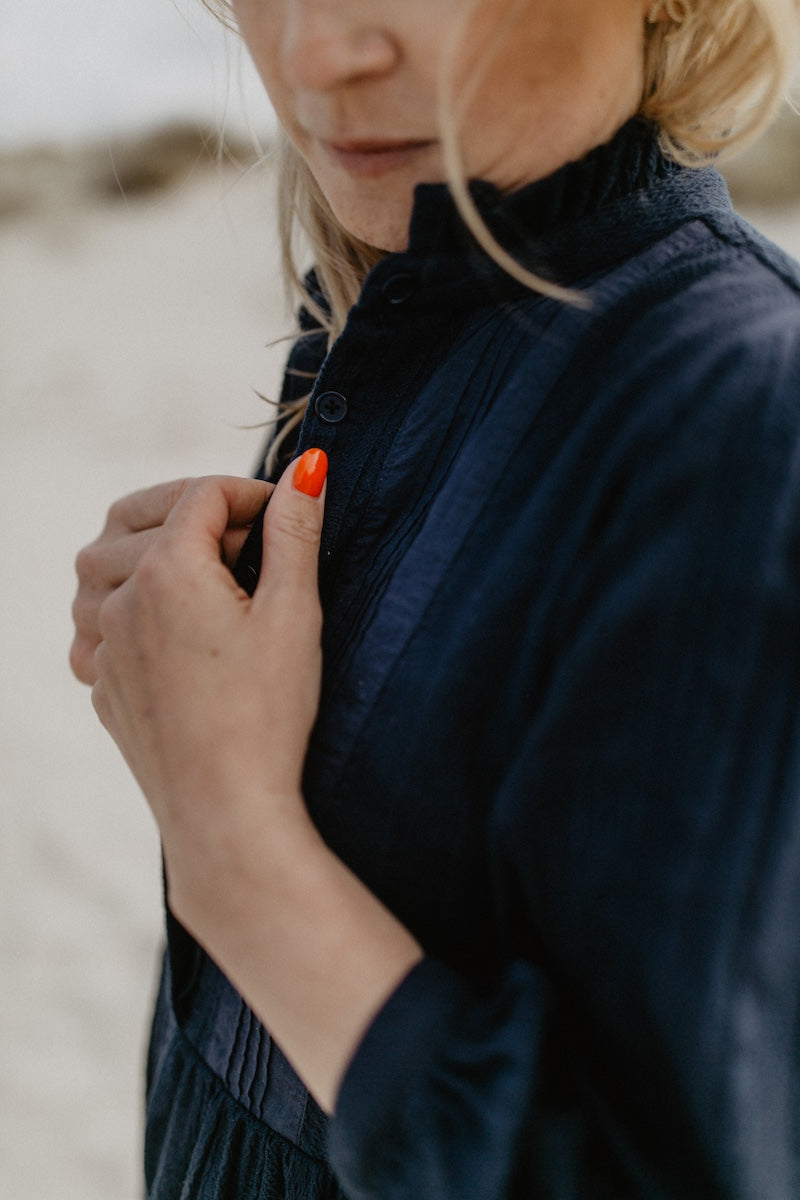 Mini-Me langärmliges Spitzenkleid 'navy' für Frauen