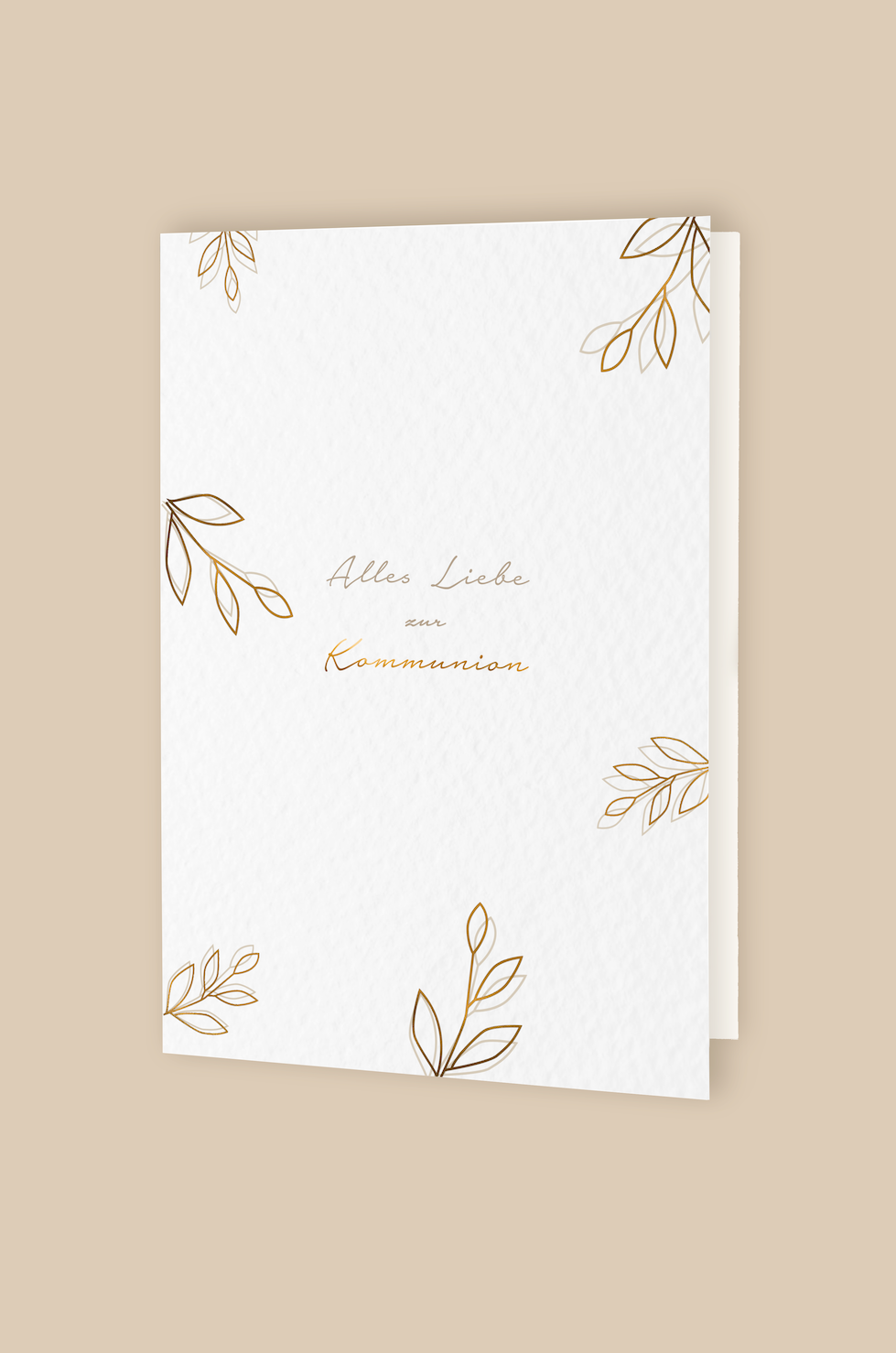 Greeting card  'Alles Liebe zur Kommunion' with envelope