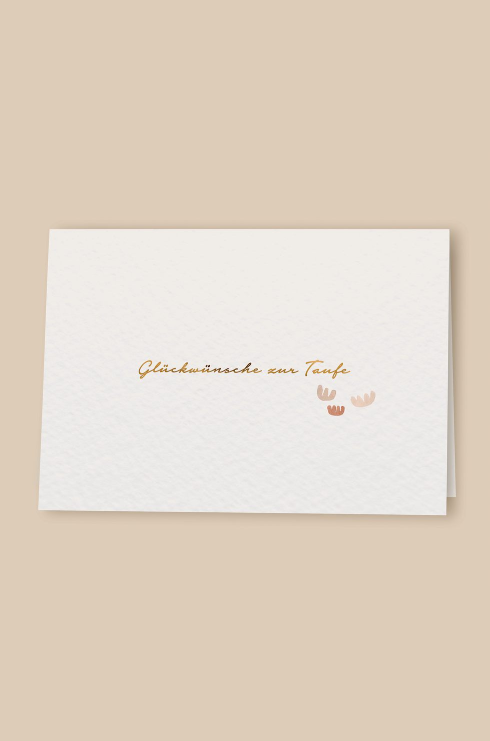 Greetings card 'Congratulations on christening' with envelope