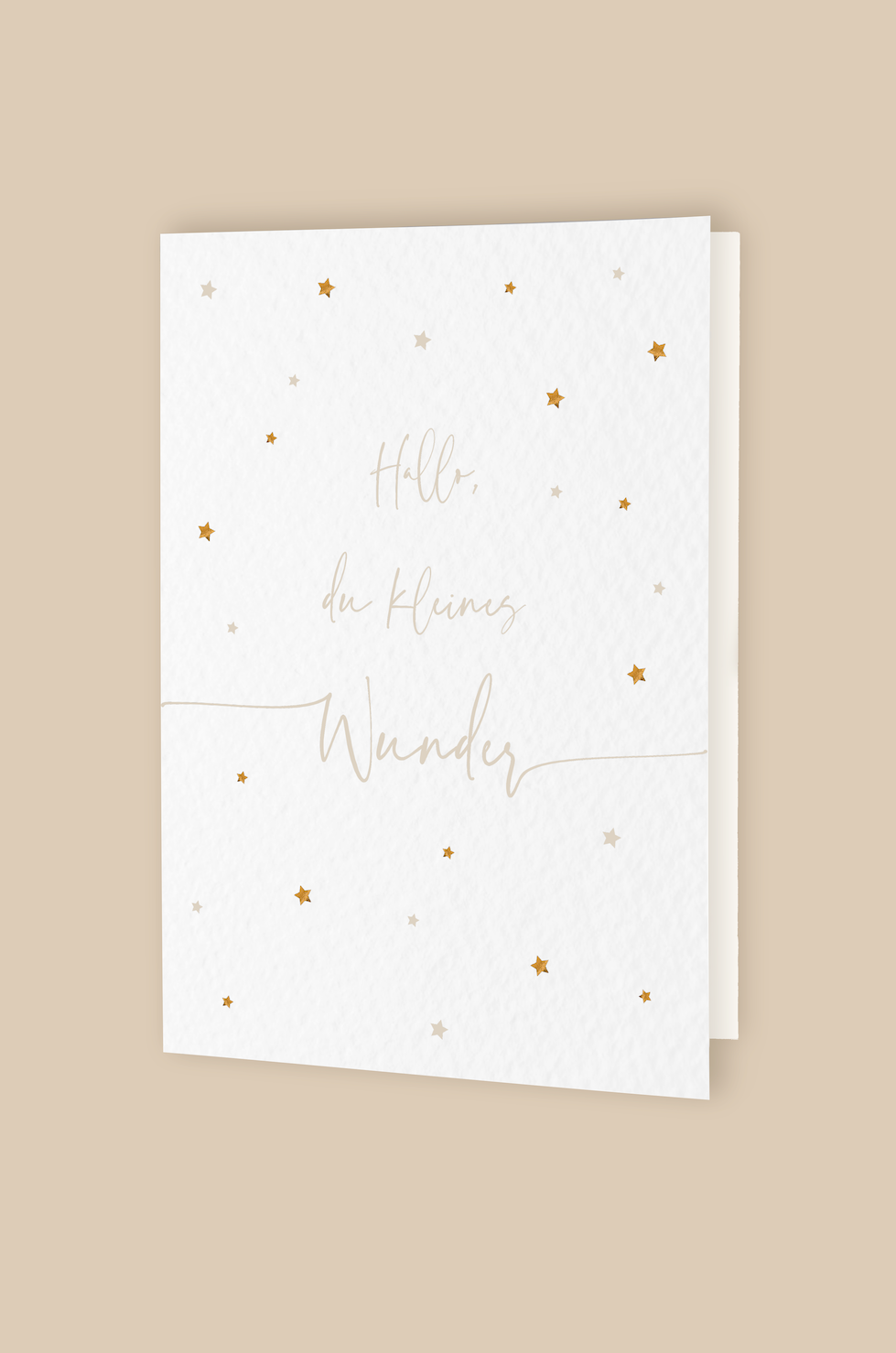 Greetings Card 'Hallo, du kleines Wunder' with envelope