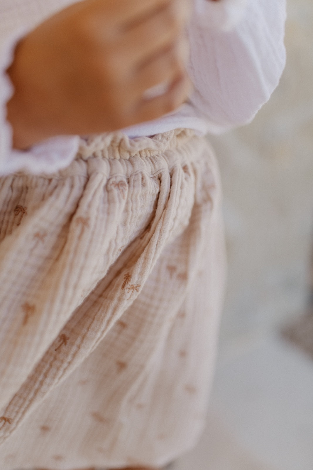 Muslin skirt 'palm trees'