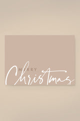 Postkarte Schriftzug "Merry Christmas"