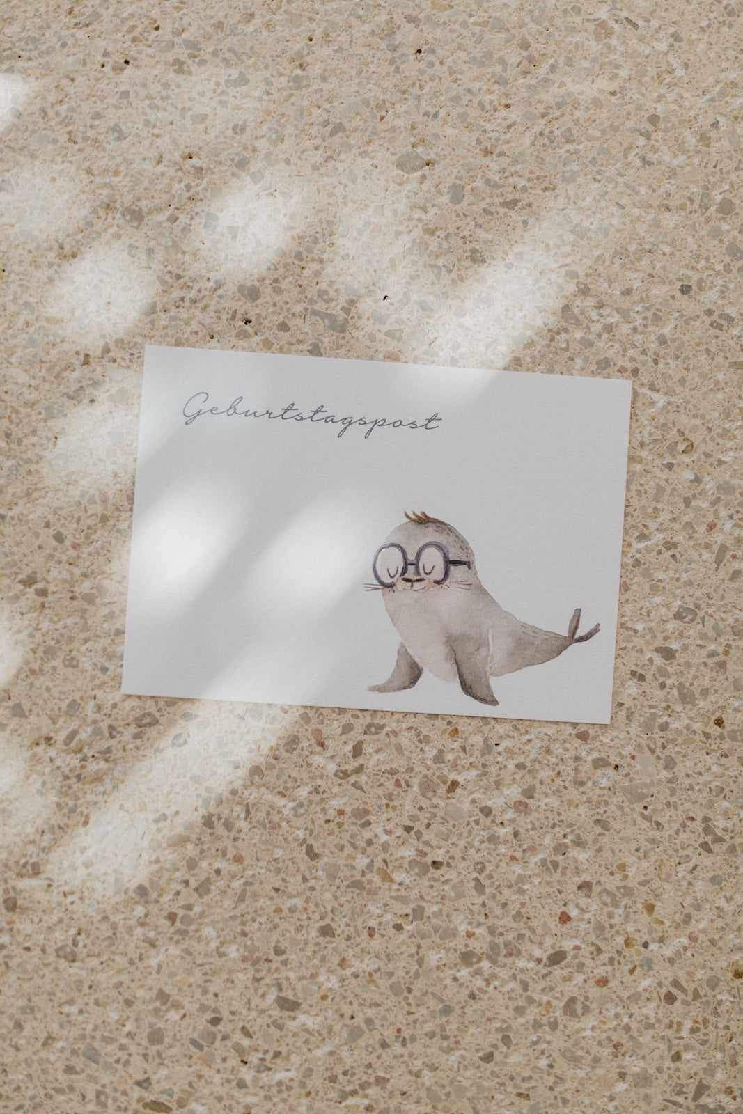 Postcard seal 'Birthday mail'