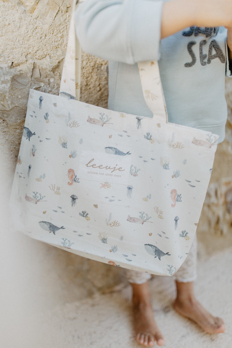 Fabric bag 'underwater white' small